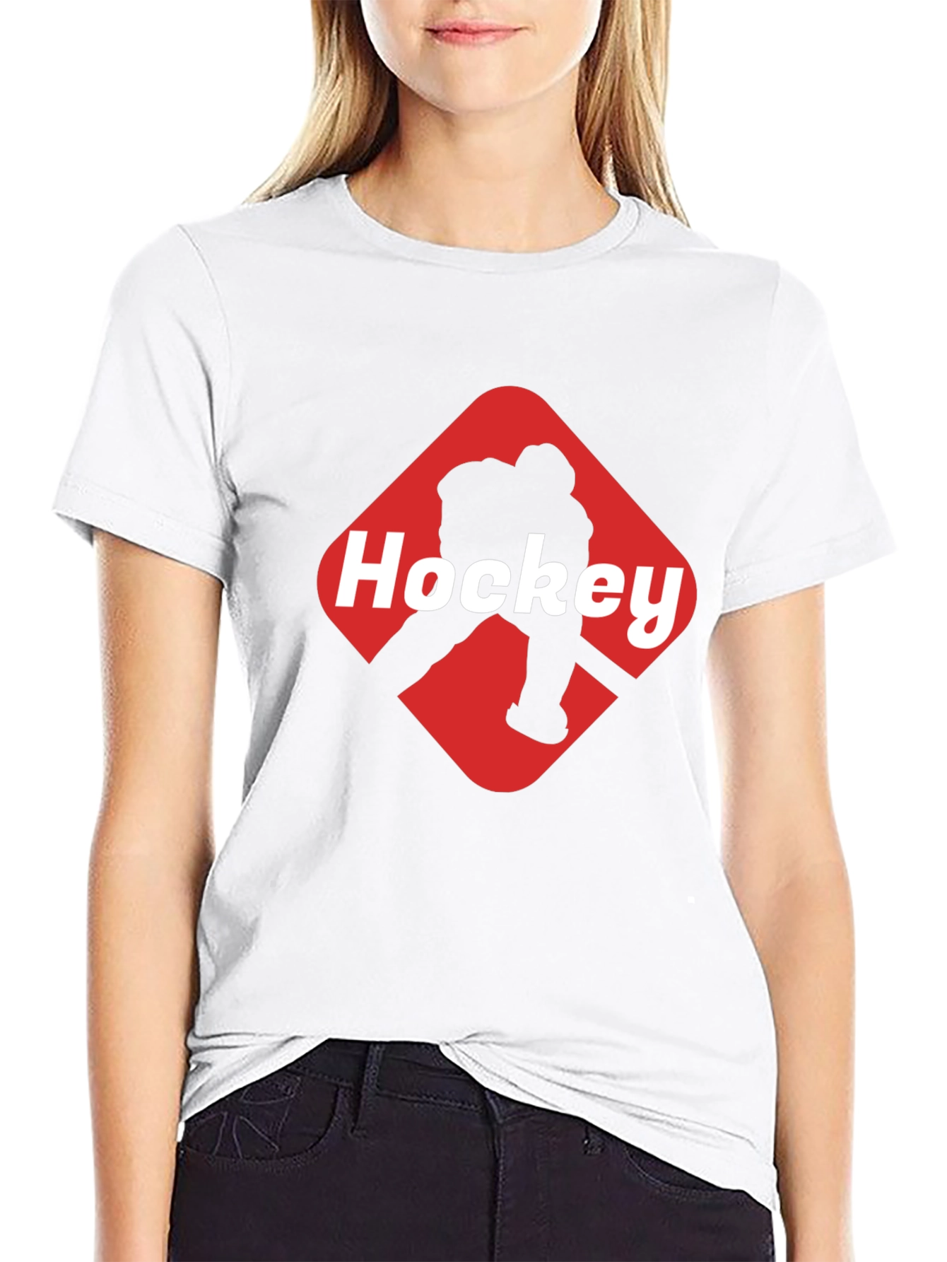Hockey Graphic Black T-Shirt