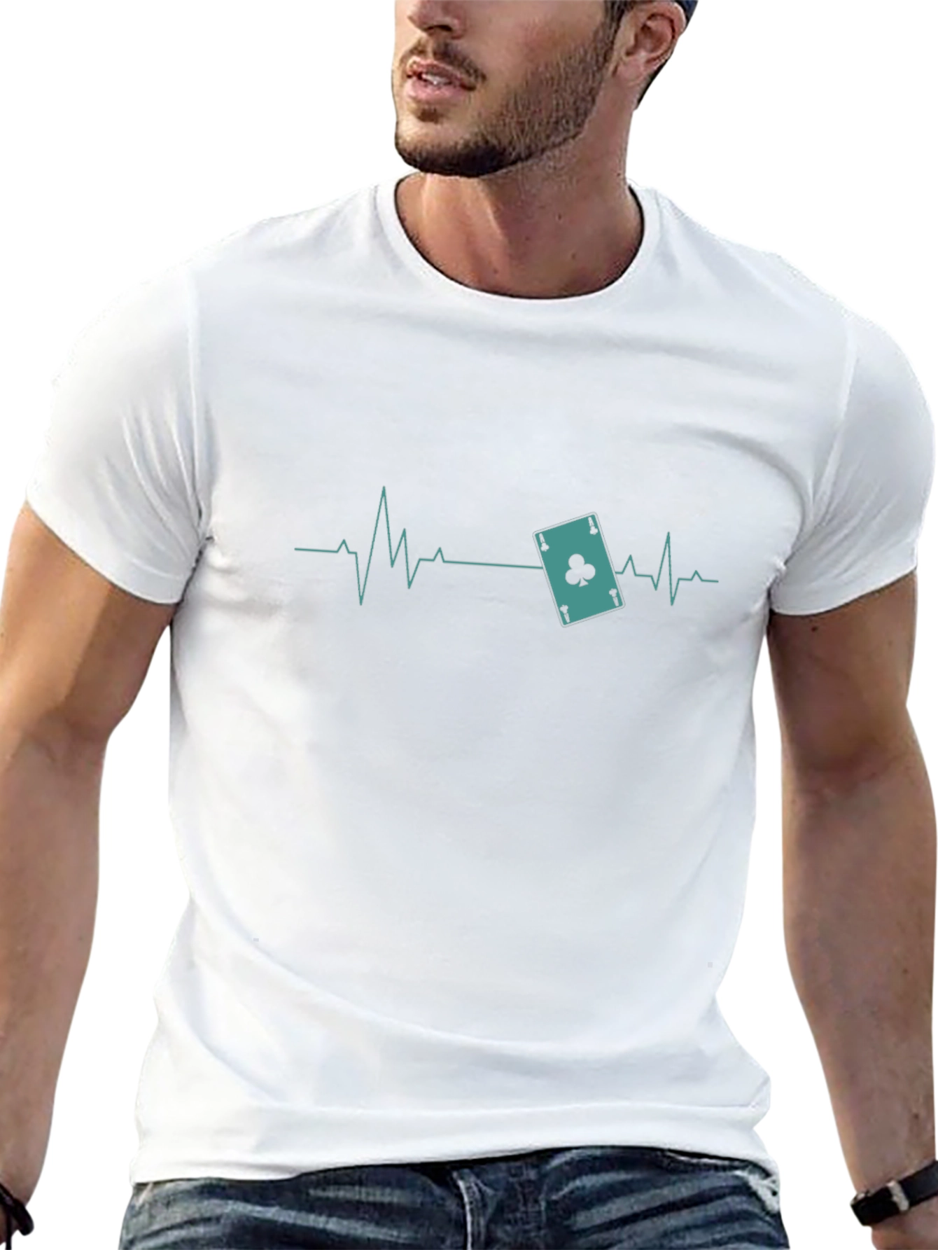 Ace of Clubs Heartbeat T-Shirt
