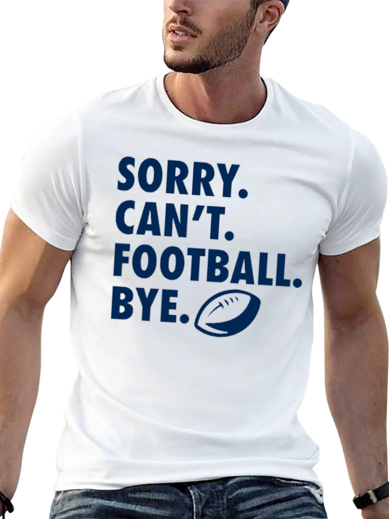 Sorry Cant Football Bye Graphic Tee