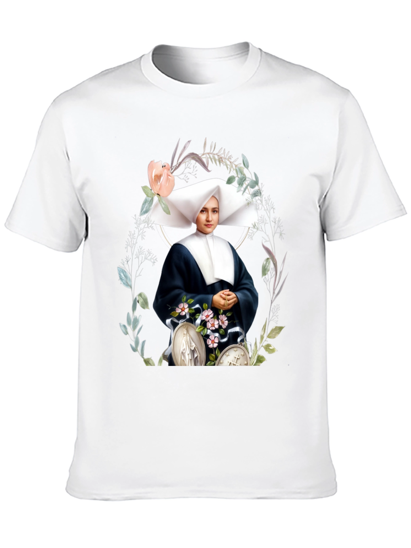 Nun Portrait Graphic Tee