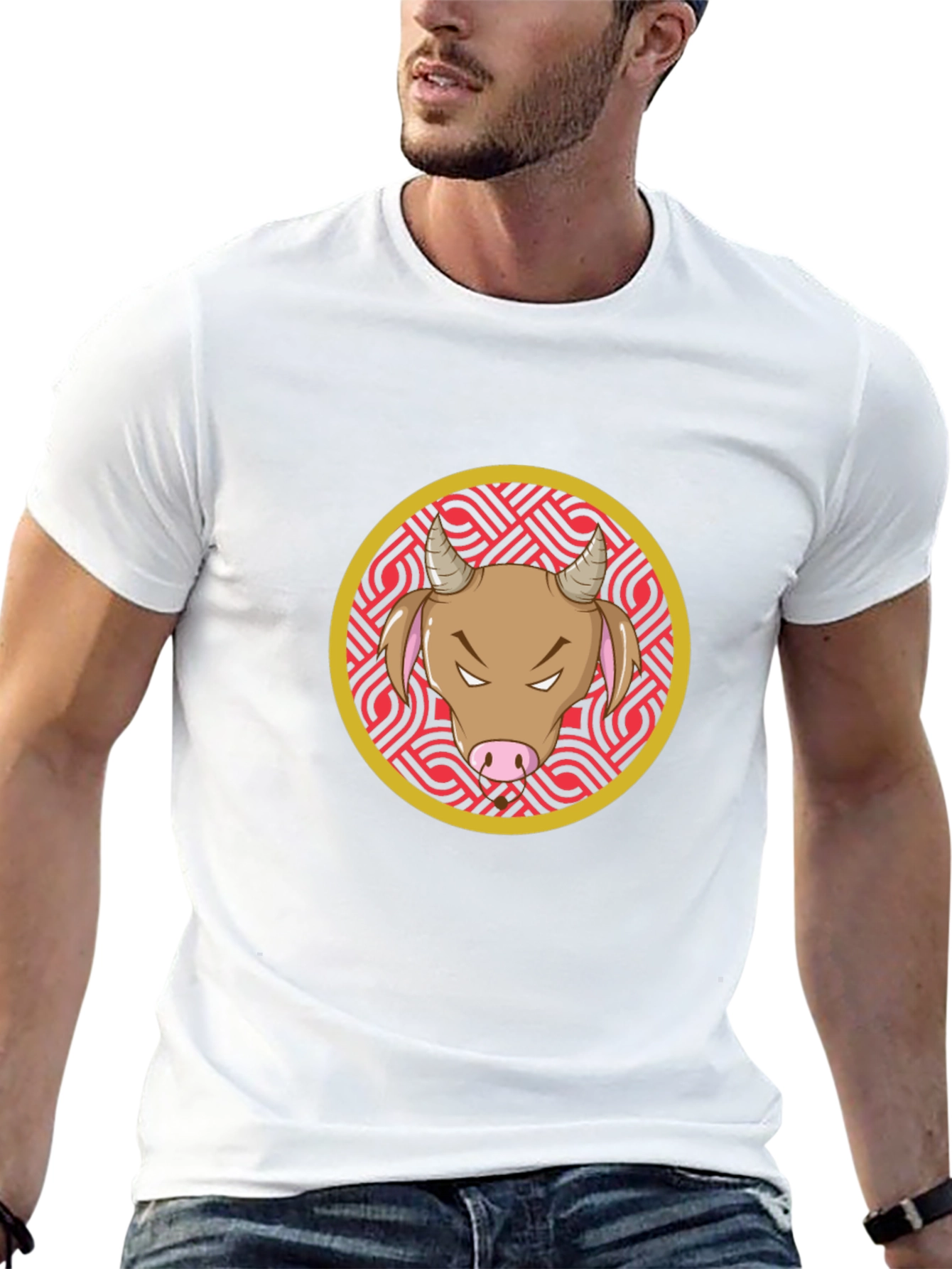 Bull Graphic Black T-Shirt