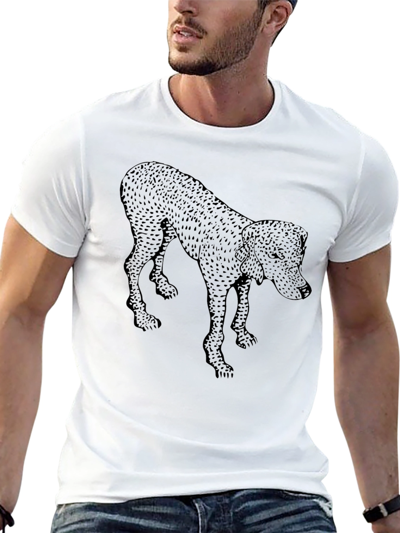 Dog Graphic Tee - Mens Black T-Shirt