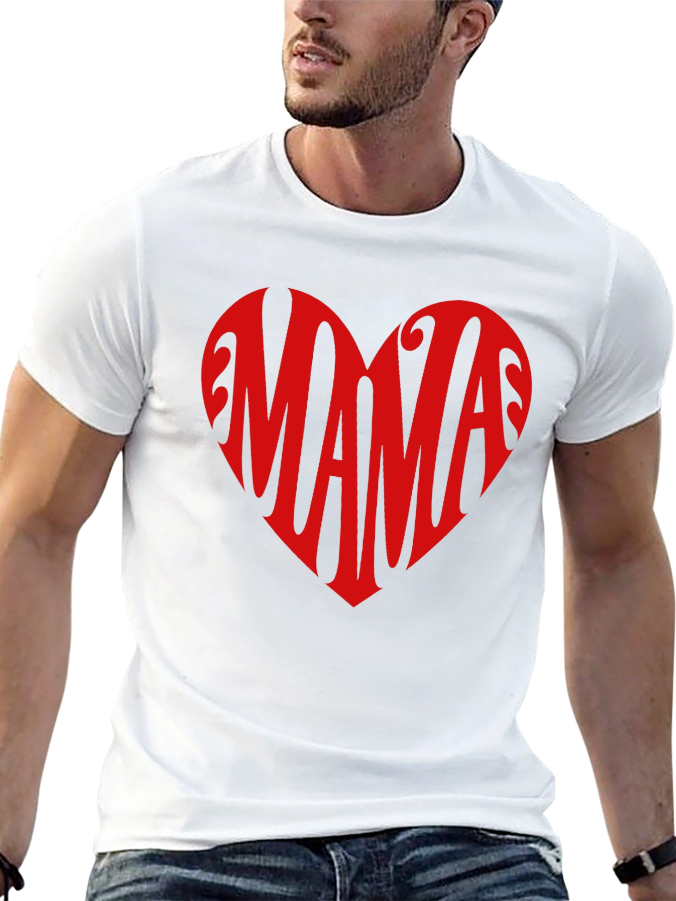 Mama Heart Graphic Tee - Perfect Mothers Day Gift
