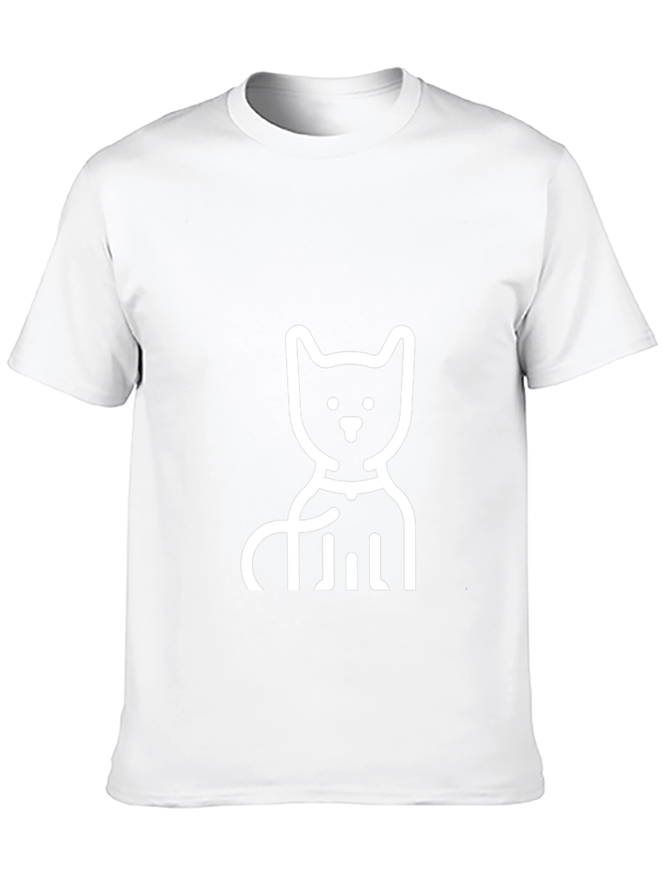 Cat Graphic Black T-Shirt - Cute Animal Tee