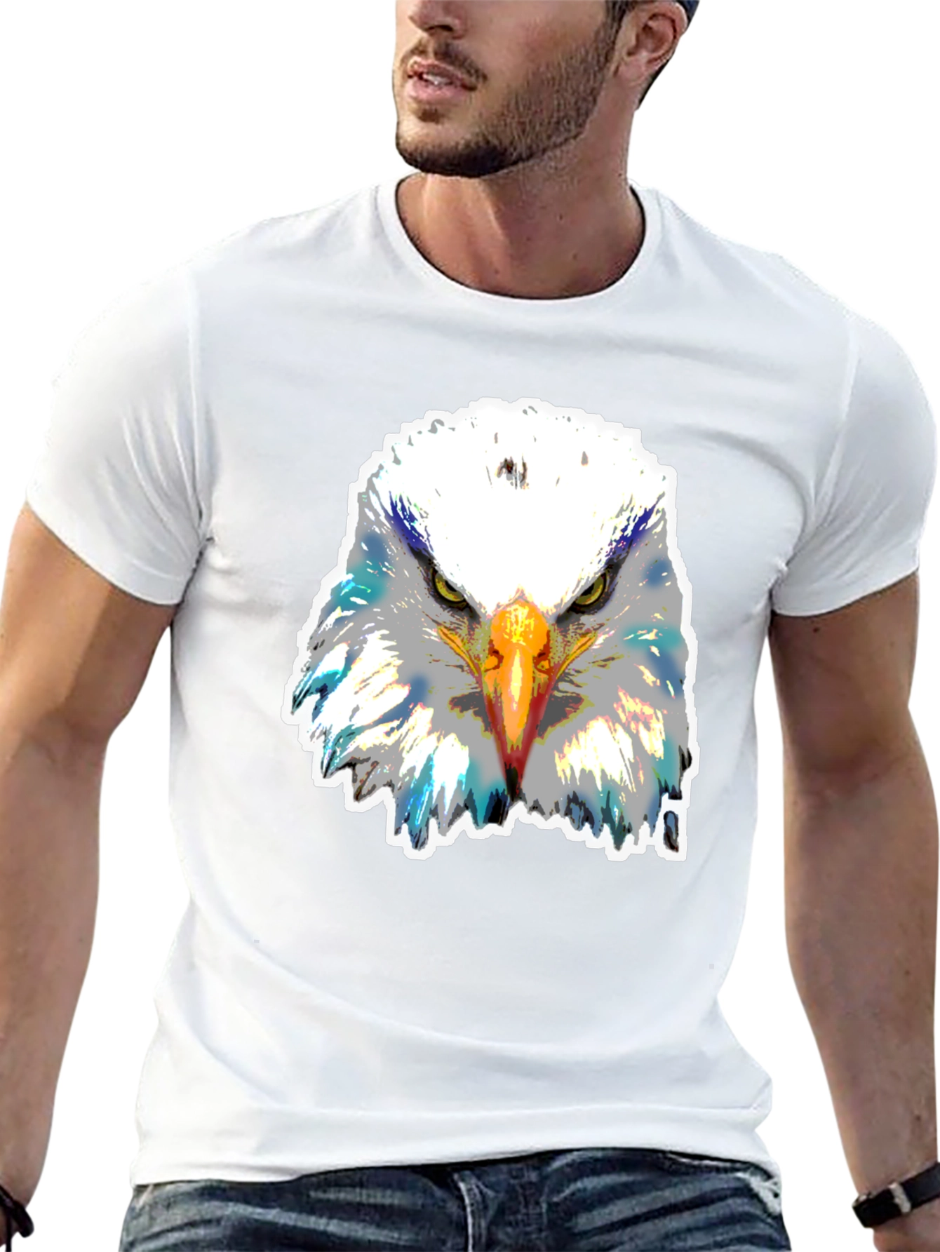 Bald Eagle Graphic T-Shirt - Black