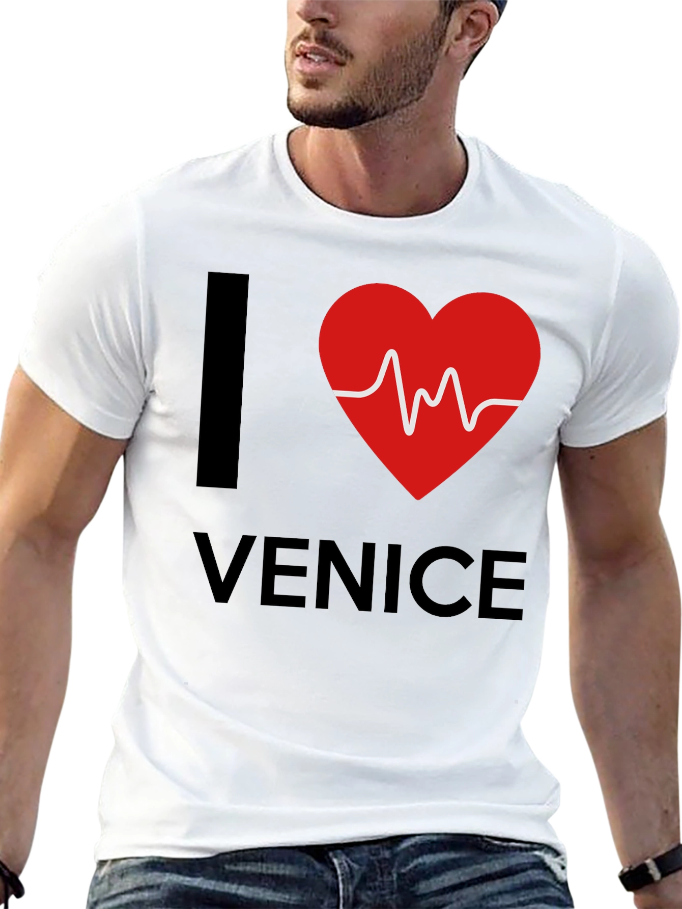 I Love Venice T-Shirt - Graphic Print Tee