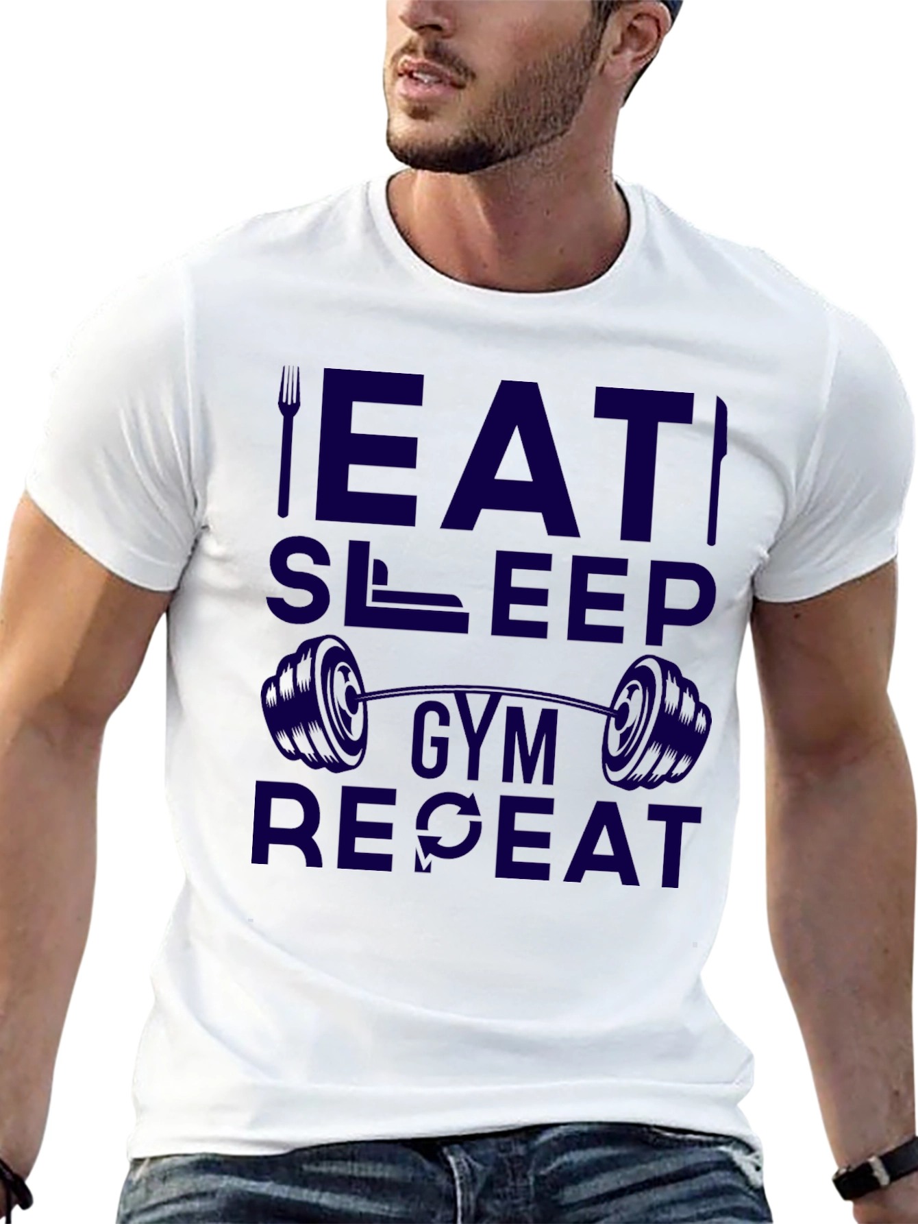 Eat Sleep Gym Repeat T-Shirt