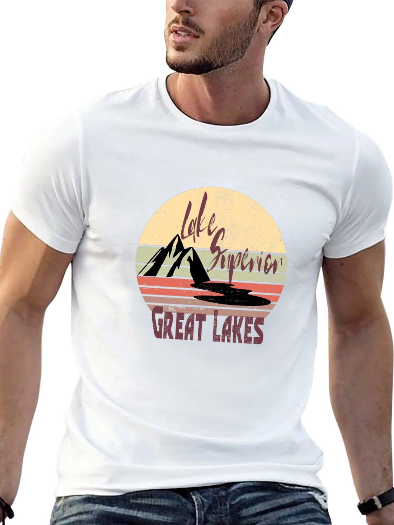 Lake Superior Great Lakes Graphic T-Shirt