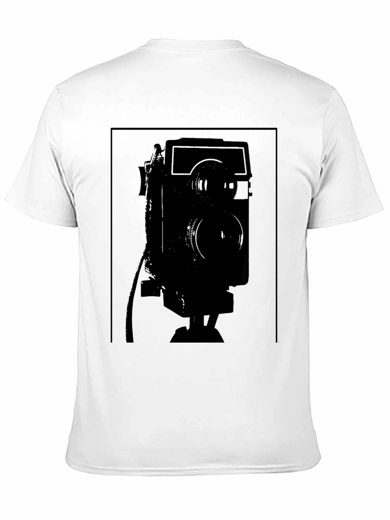 Retro Camera Graphic Black T-Shirt