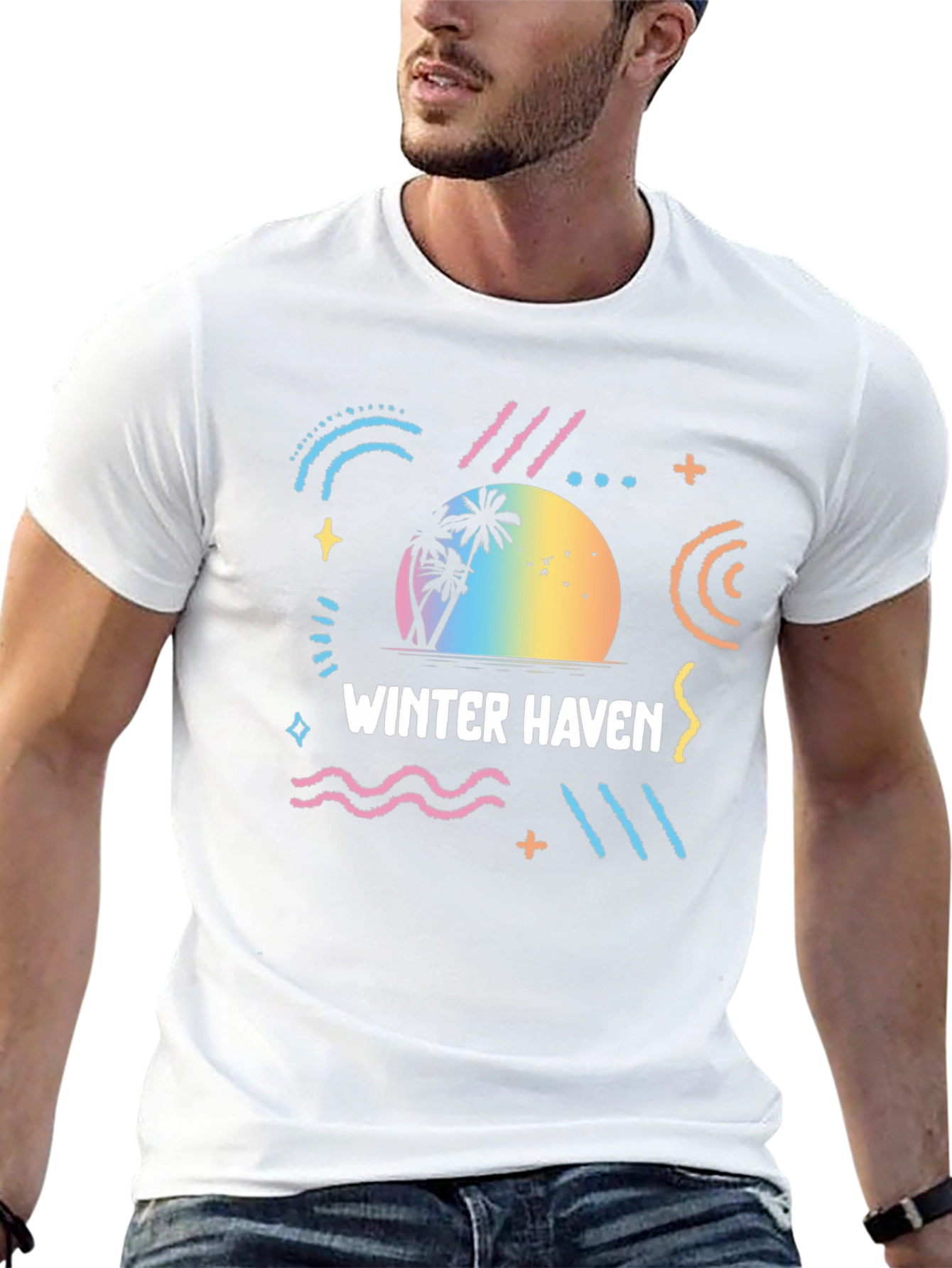 Winter Haven Retro T-Shirt Black