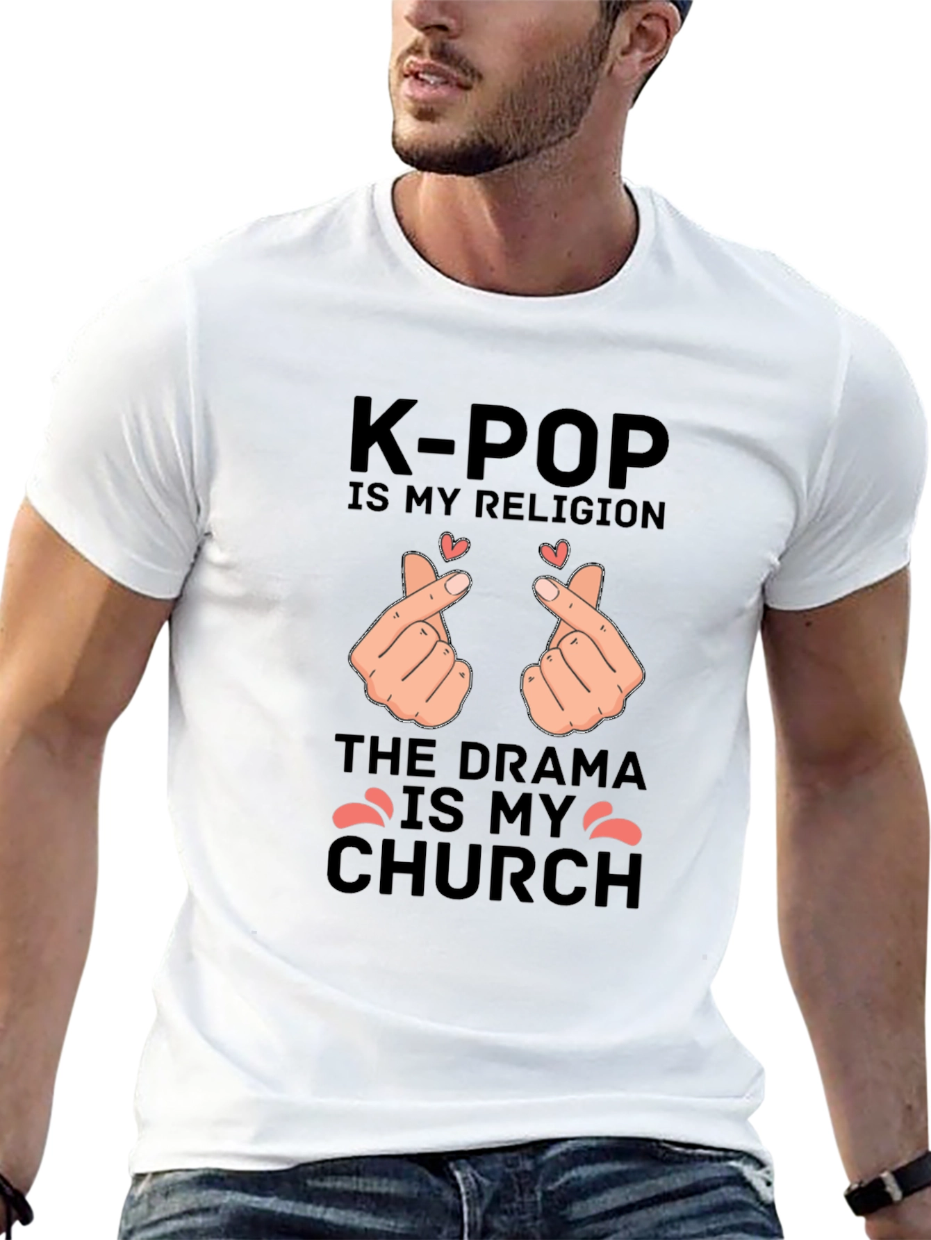K-Pop Religion Drama Church Graphic Tee