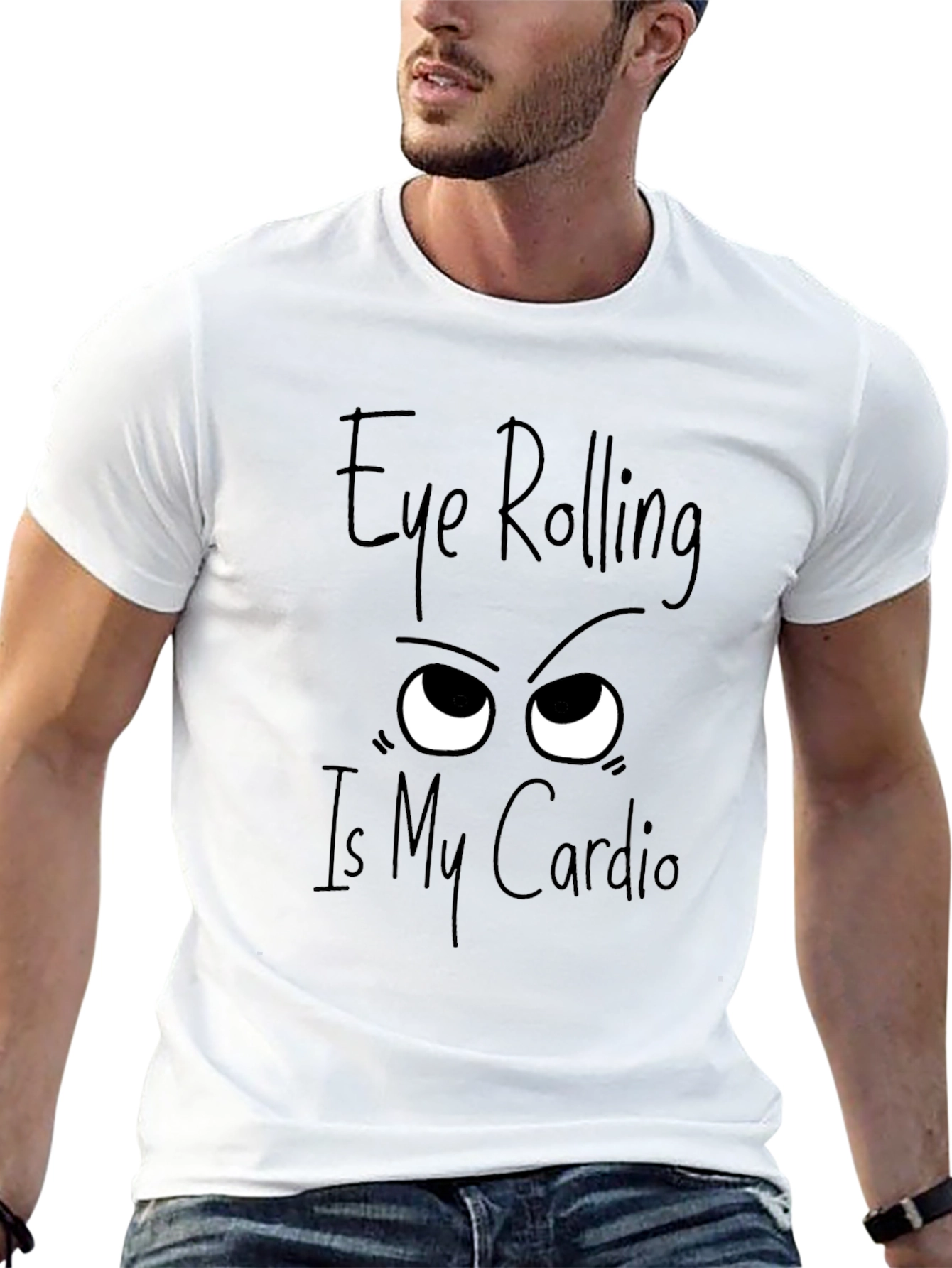 Eye Rolling Cardio Graphic Tee