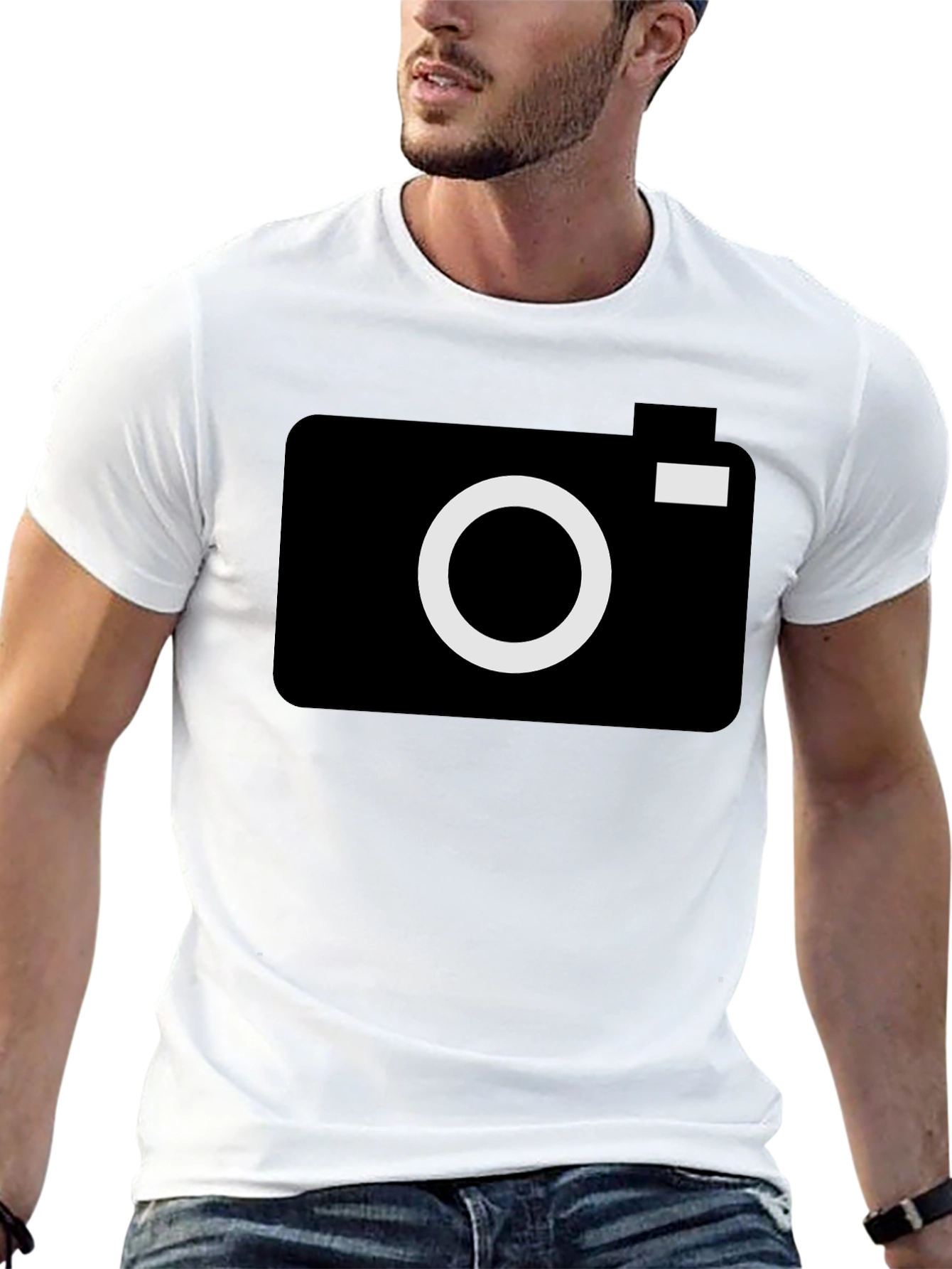 Camera Graphic Black T-Shirt