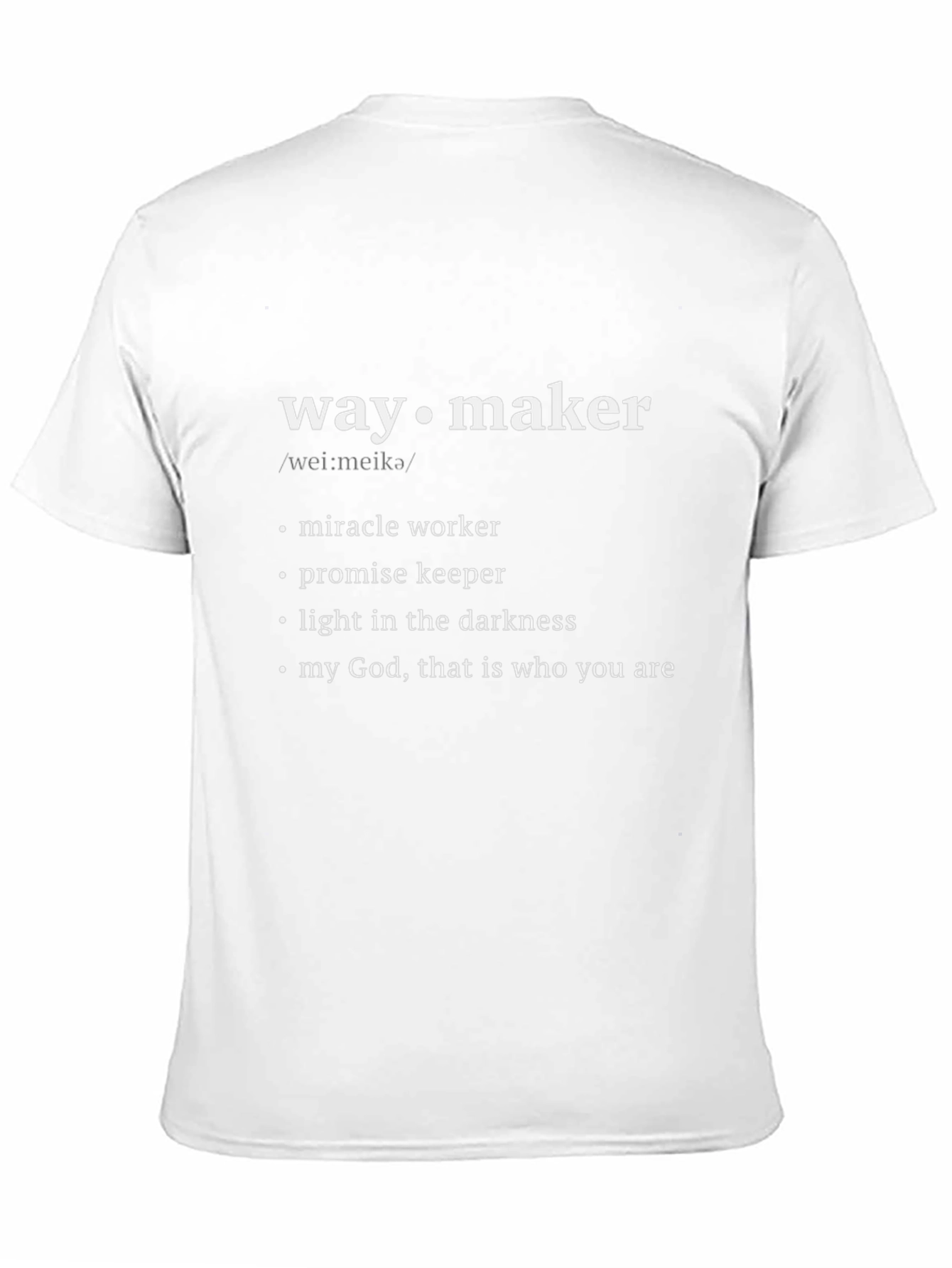Waymaker T-Shirt - Miracle Worker Promise Keeper Tee