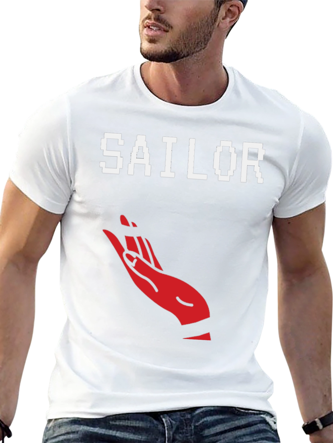 Sailor Hand Graphic Tee - Black