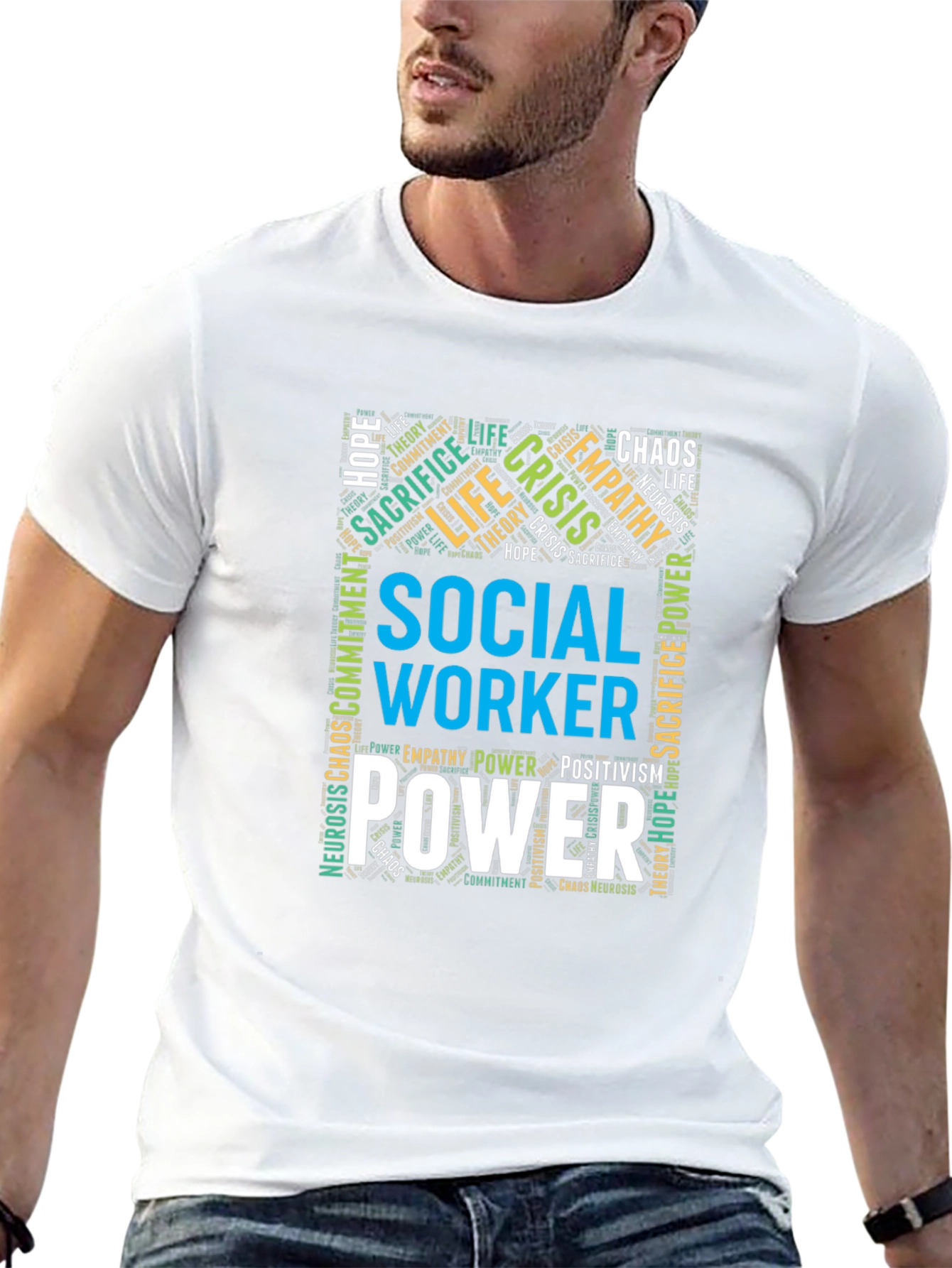 Social Worker Word Art T-Shirt