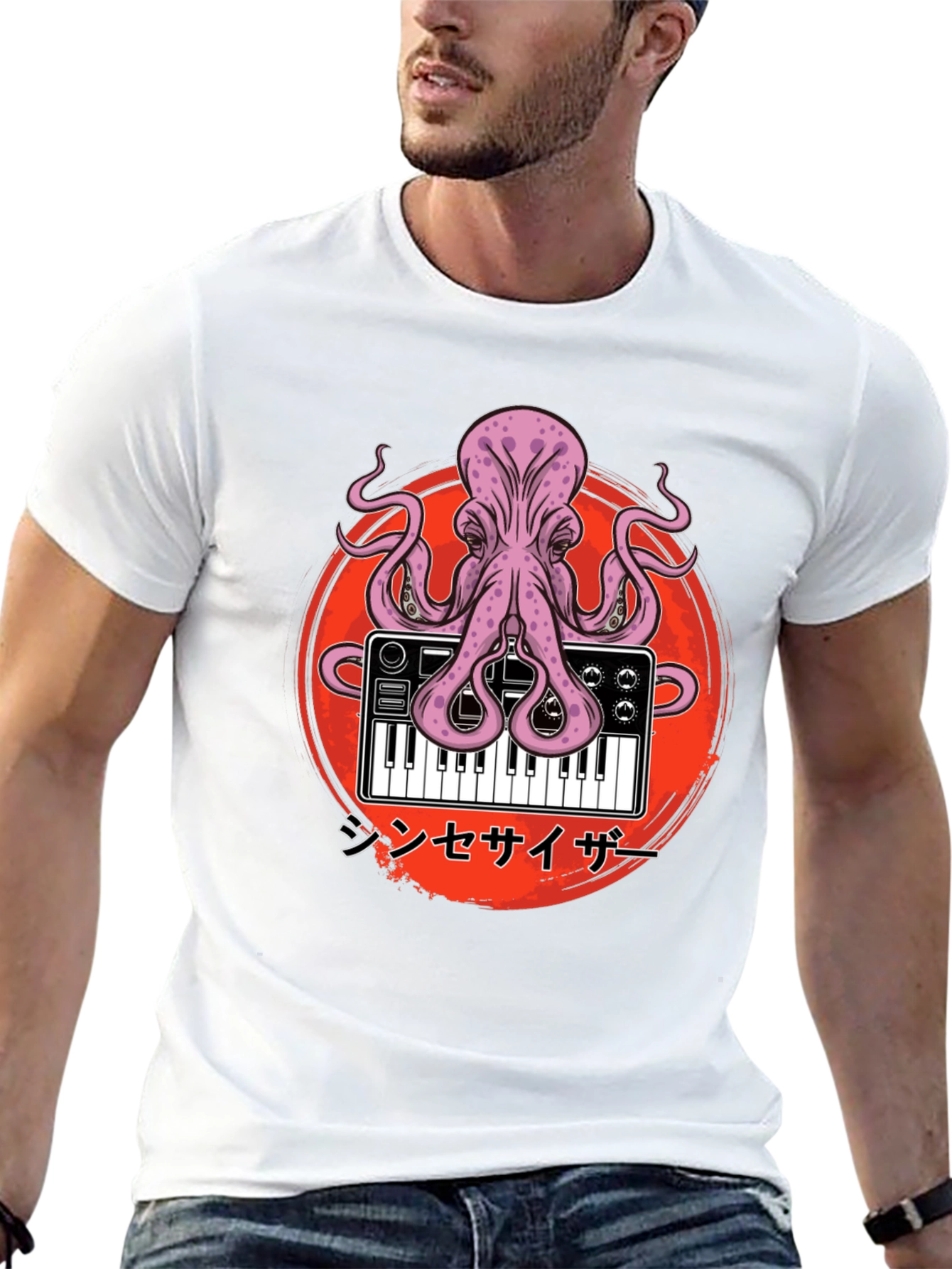 Octopus Synth T-Shirt - Unique Graphic Tee