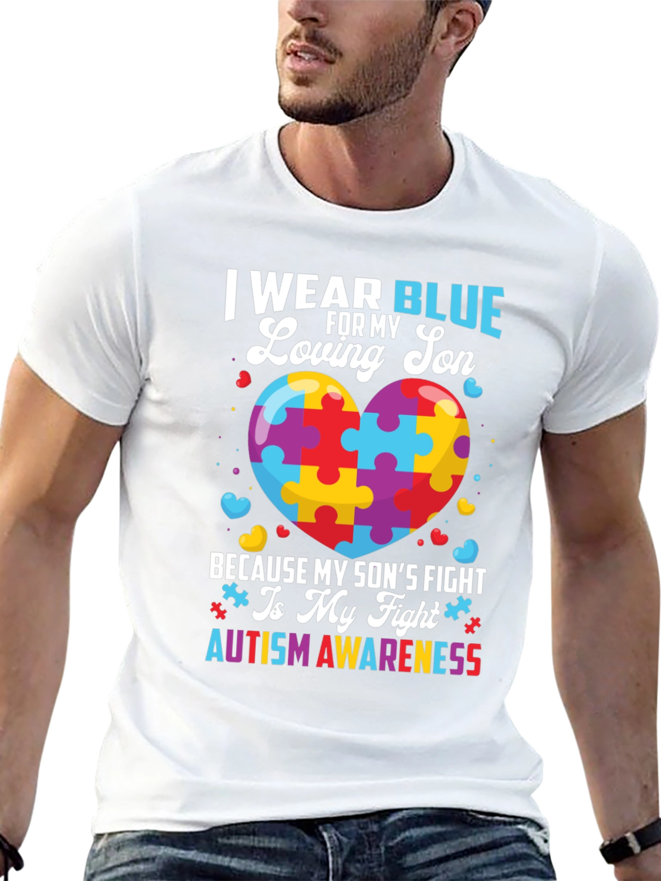 Autism Awareness I Wear Blue T-Shirt