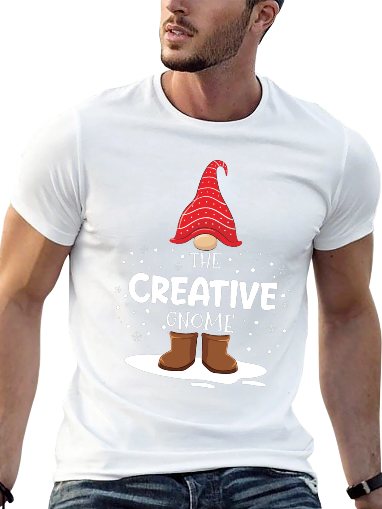 Creative Gnome Black Graphic Tee