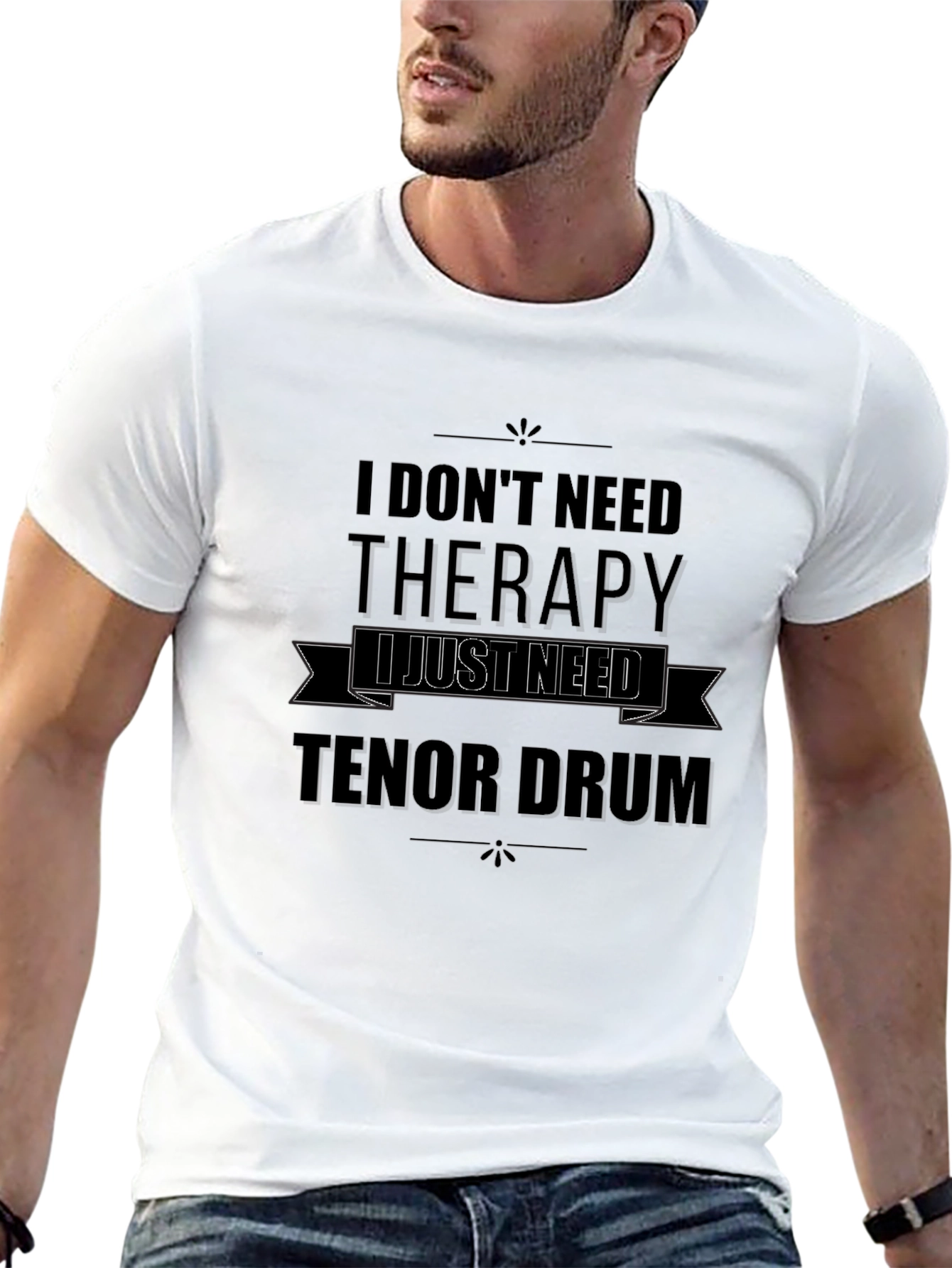 Tenor Drum Therapy T-Shirt - Music Lover Tee