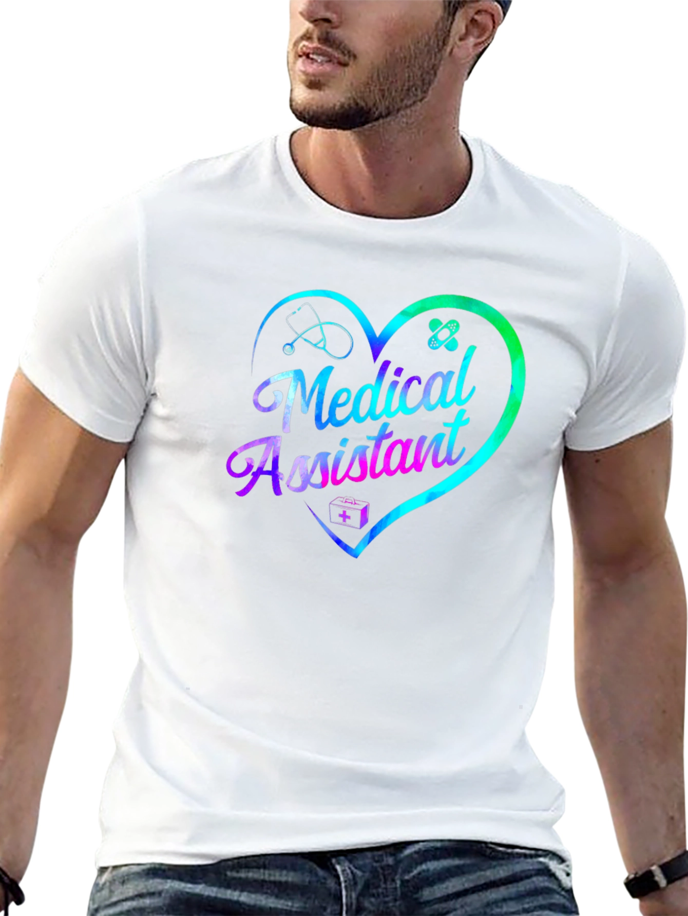 Medical Assistant Heart Graphic T-Shirt