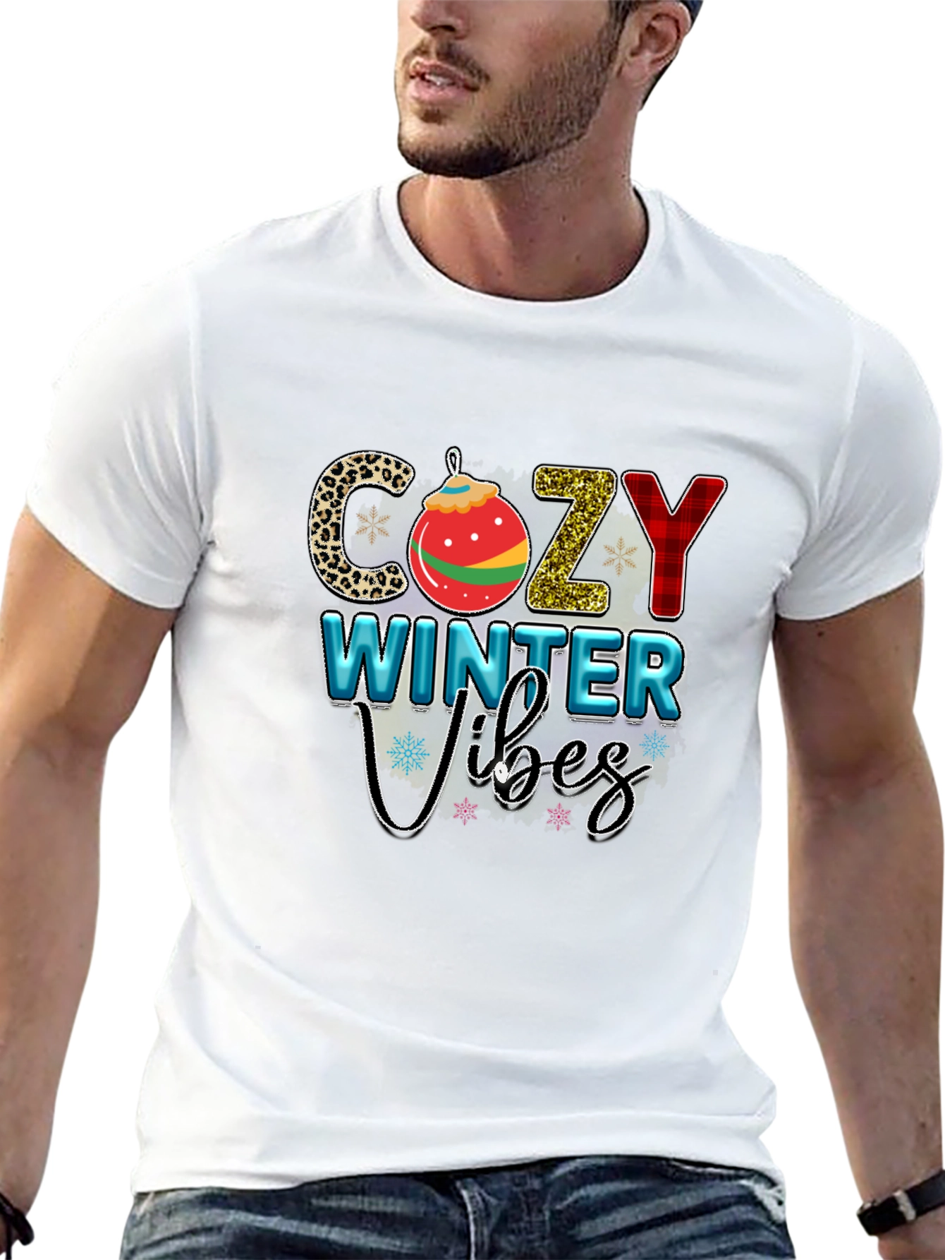 Cozy Winter Vibes Graphic Tee Shirt
