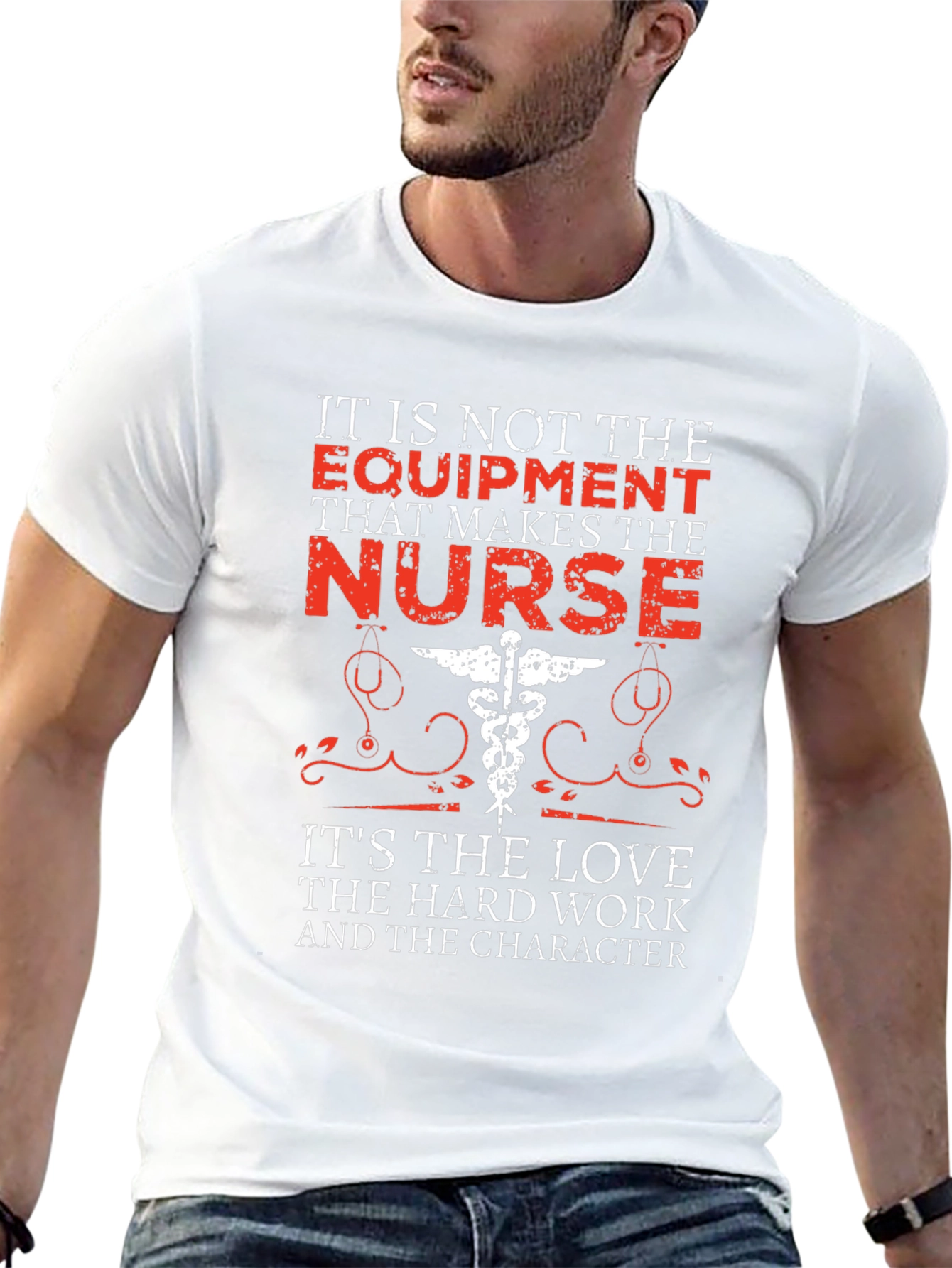 Nurse Appreciation Graphic Tee - Love Work Character