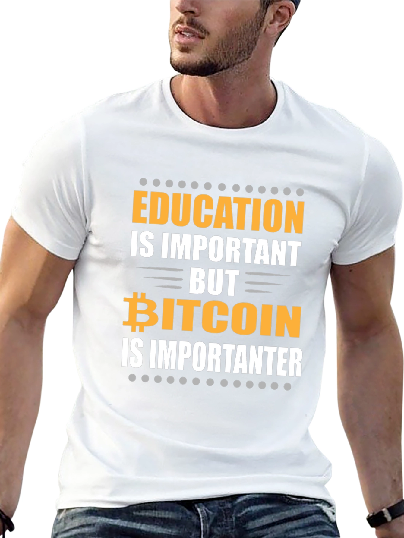 Bitcoin is Importanter Funny Crypto T-Shirt