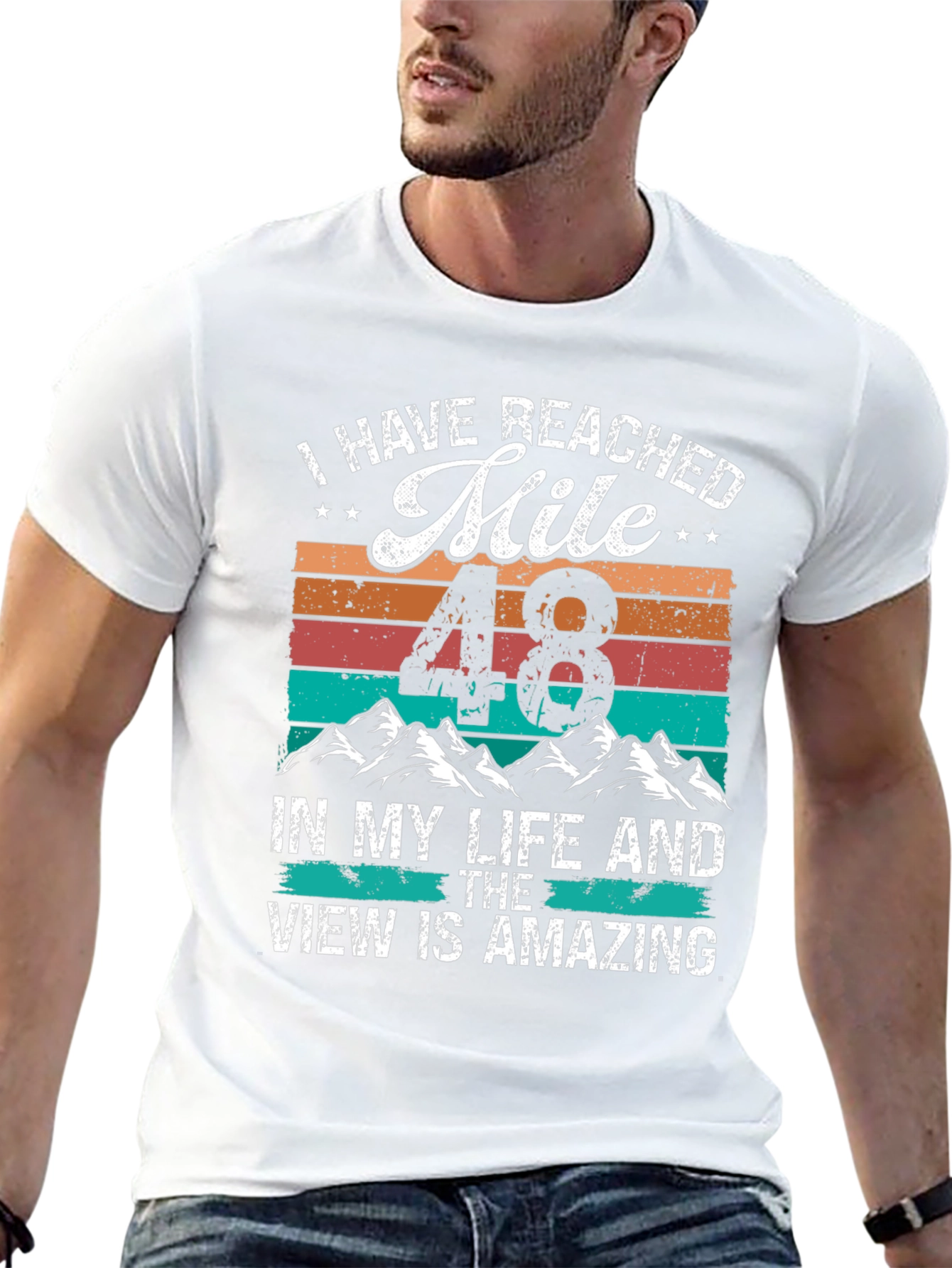 Reached Mile 48 T-Shirt - Amazing View