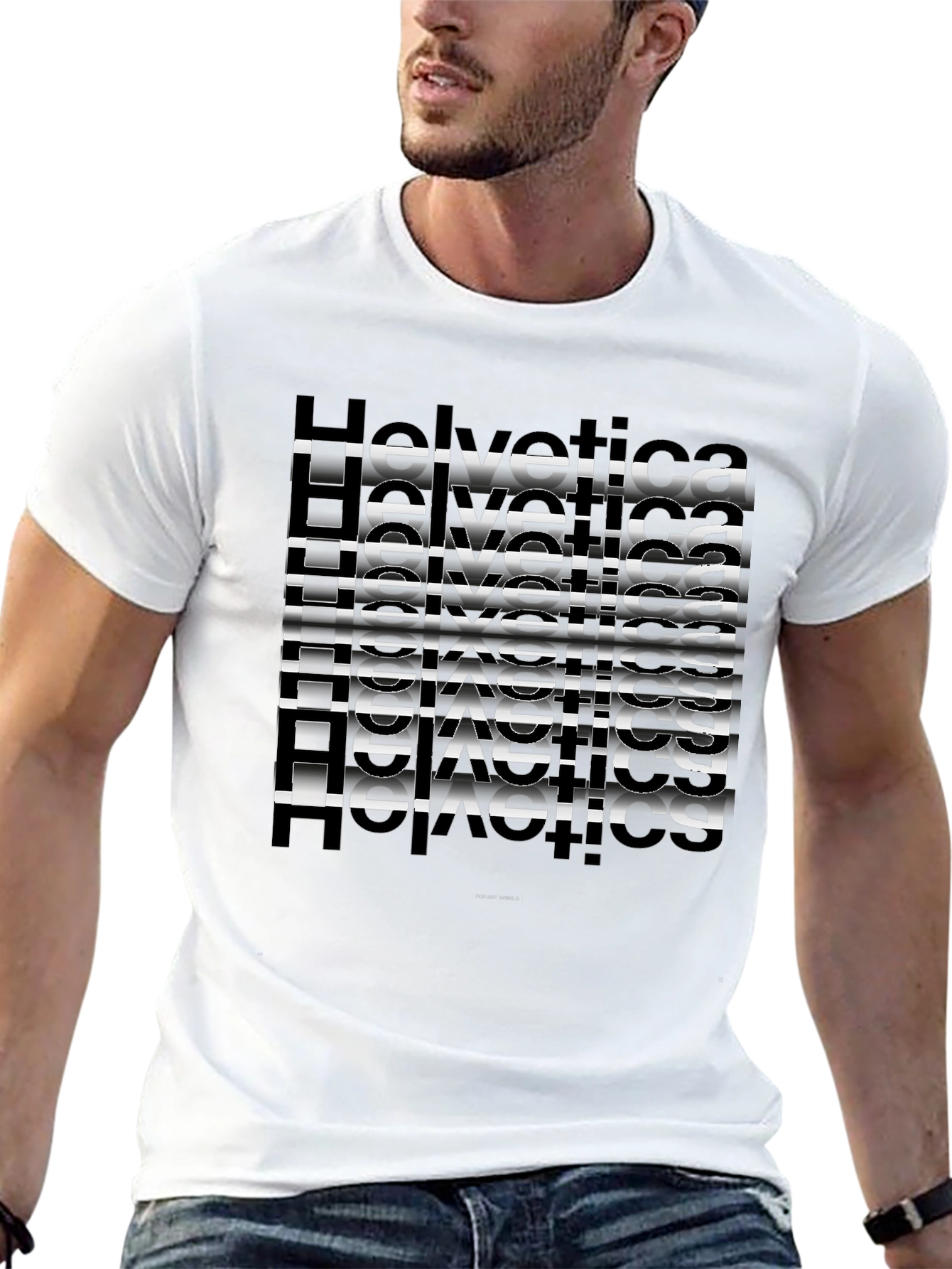 Helvetica Graphic Black T-Shirt