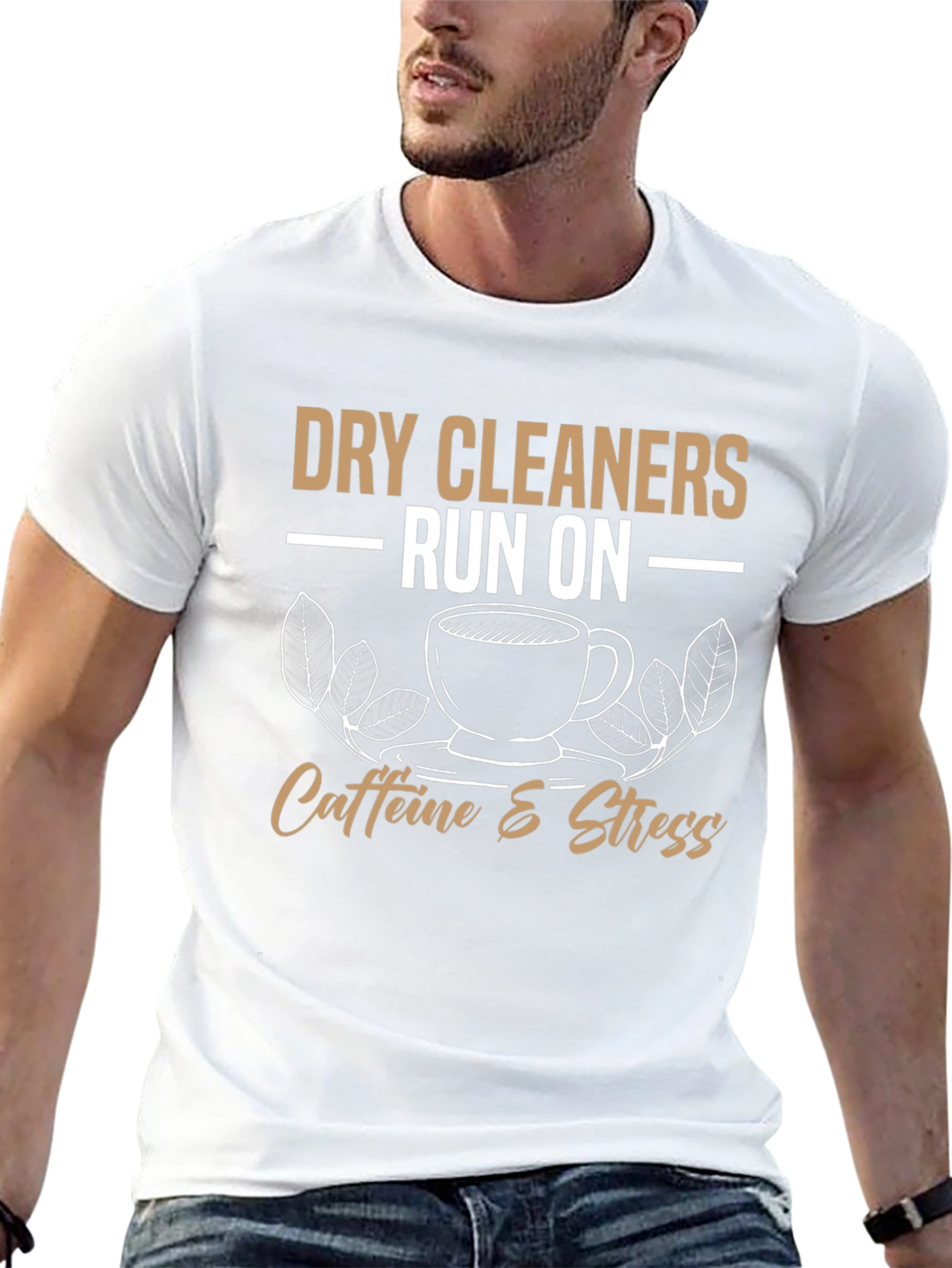 Dry Cleaners Caffeine & Stress T-Shirt