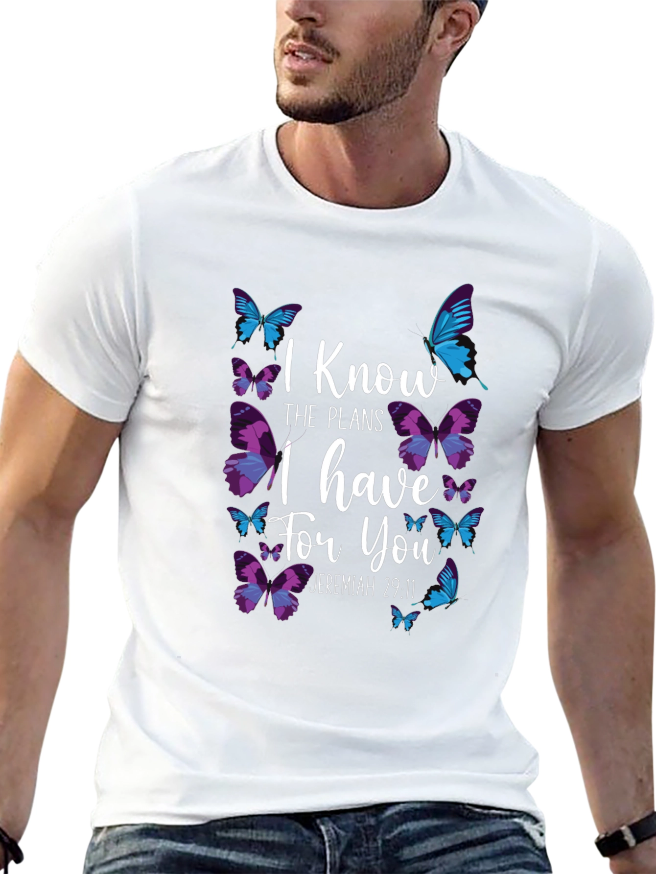 Butterfly Jeremiah 29:11 T-Shirt