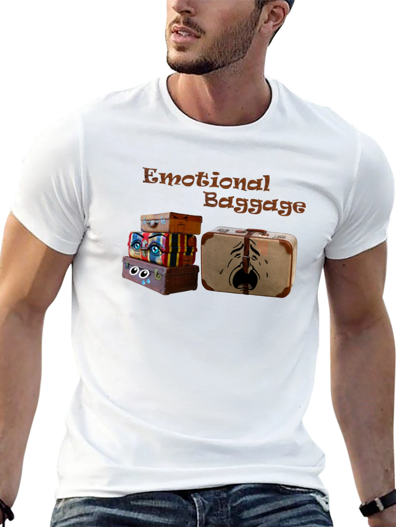 Emotional Baggage Graphic Tee - Unique Design