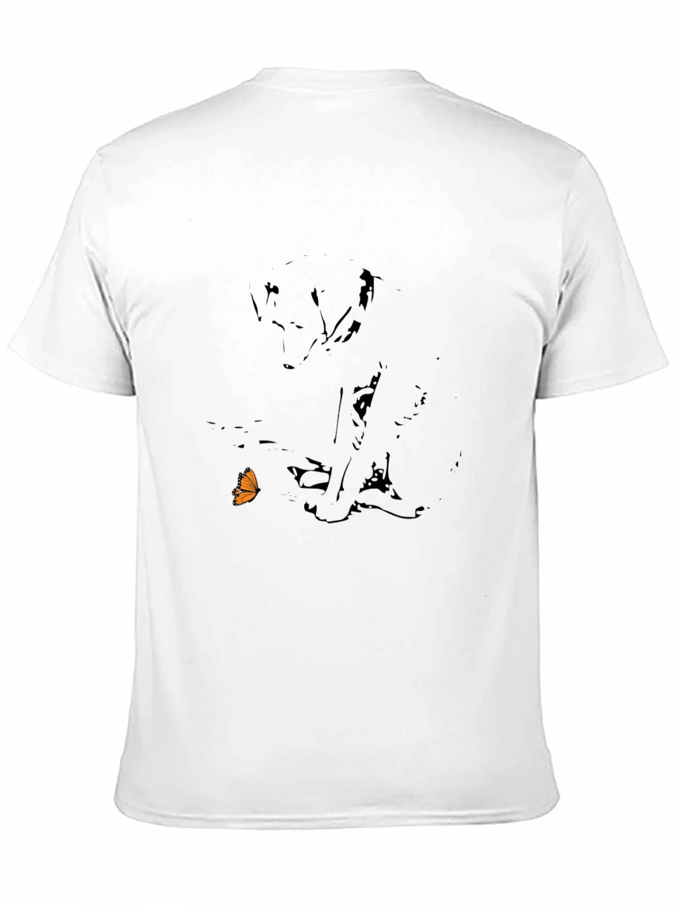 Abstract Butterfly Black Graphic Tee