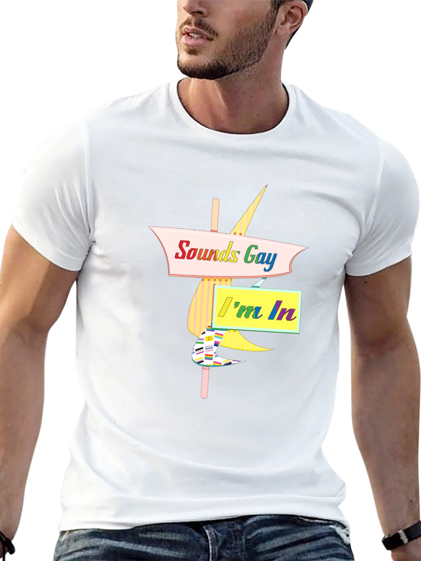 Sounds Gay Im In Black T-Shirt