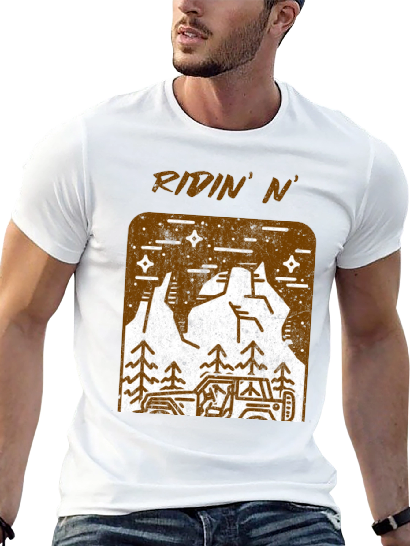 Ridin N Off-Road Adventure Black T-Shirt