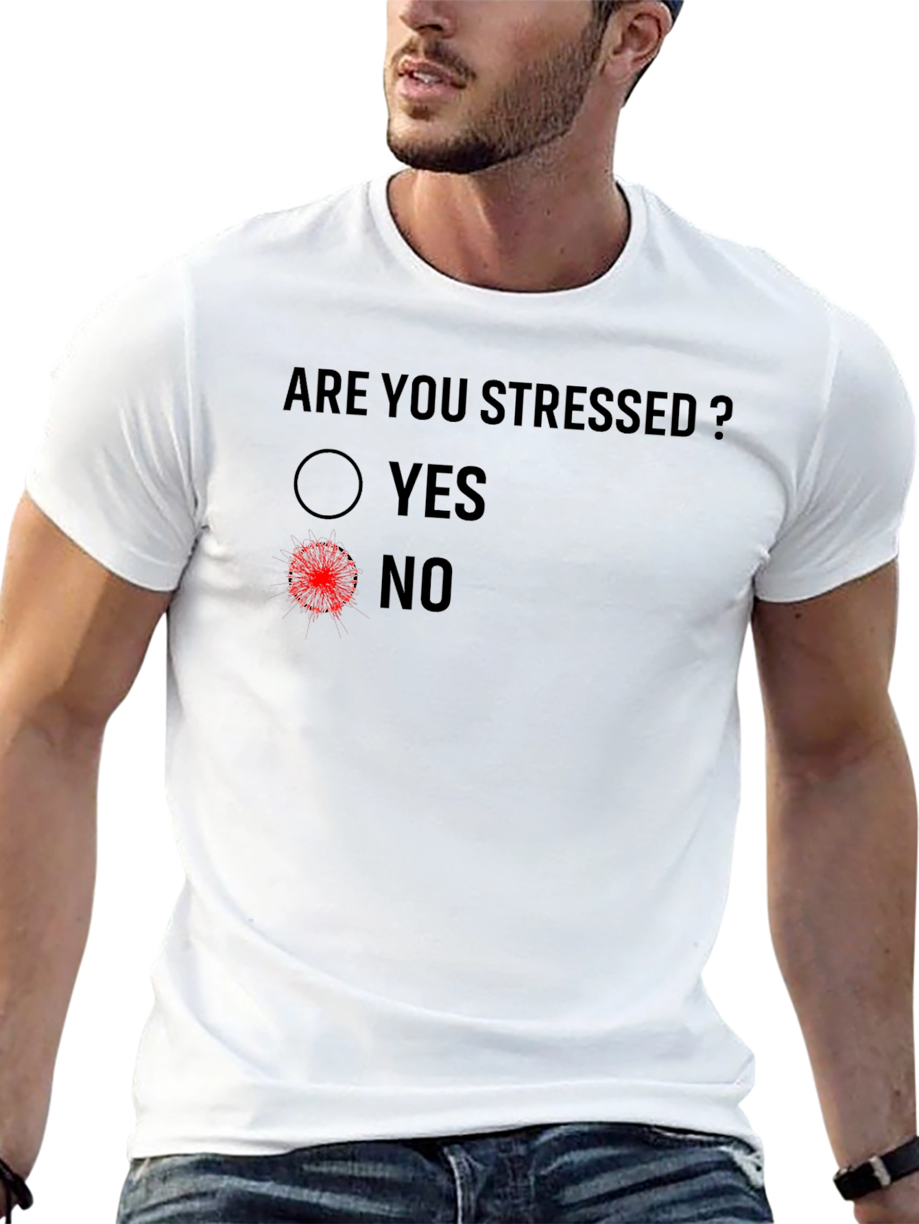 Are You Stressed? Funny Novelty Graphic T-Shirt