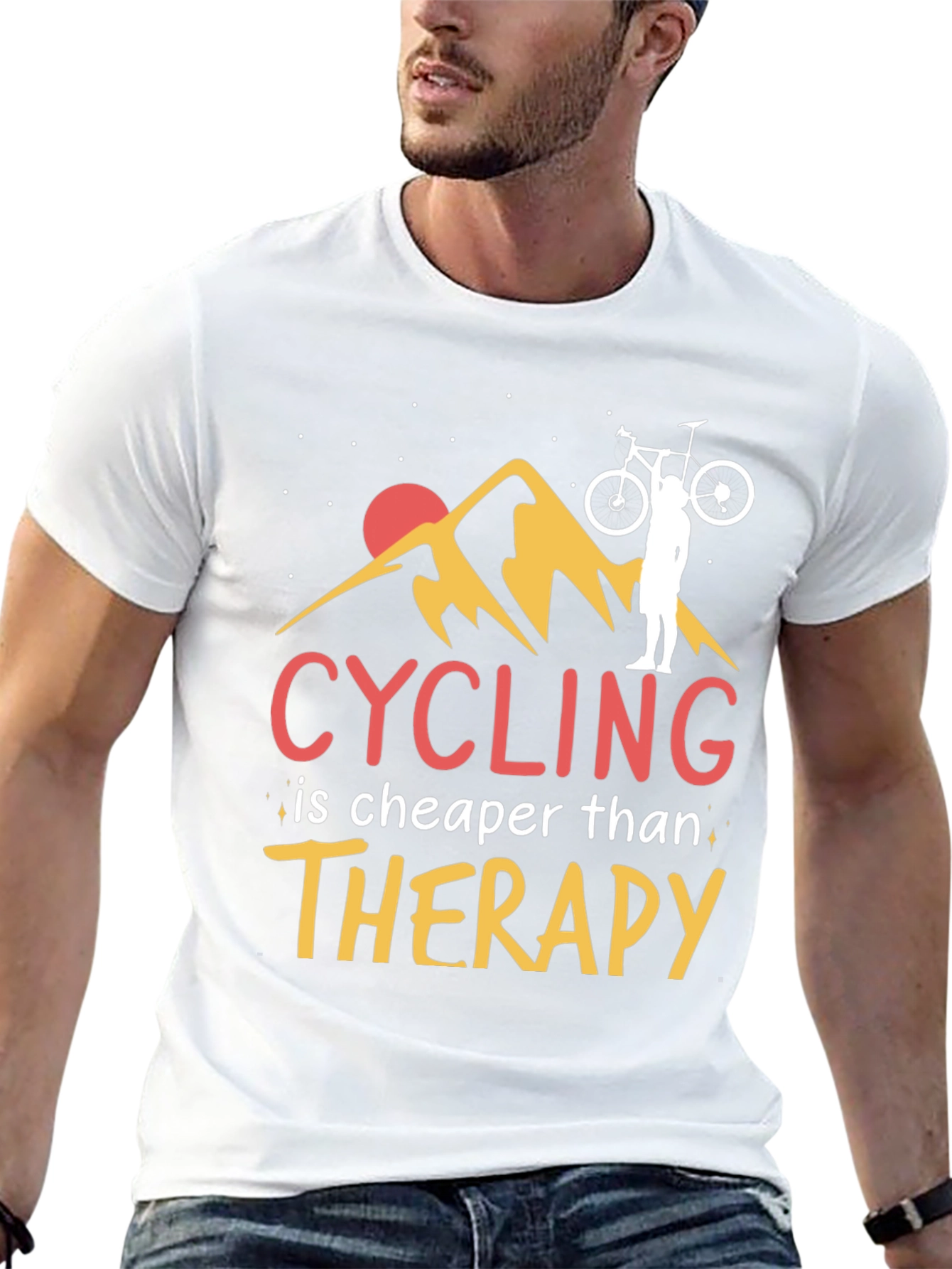 Cycling Therapy Graphic T-Shirt