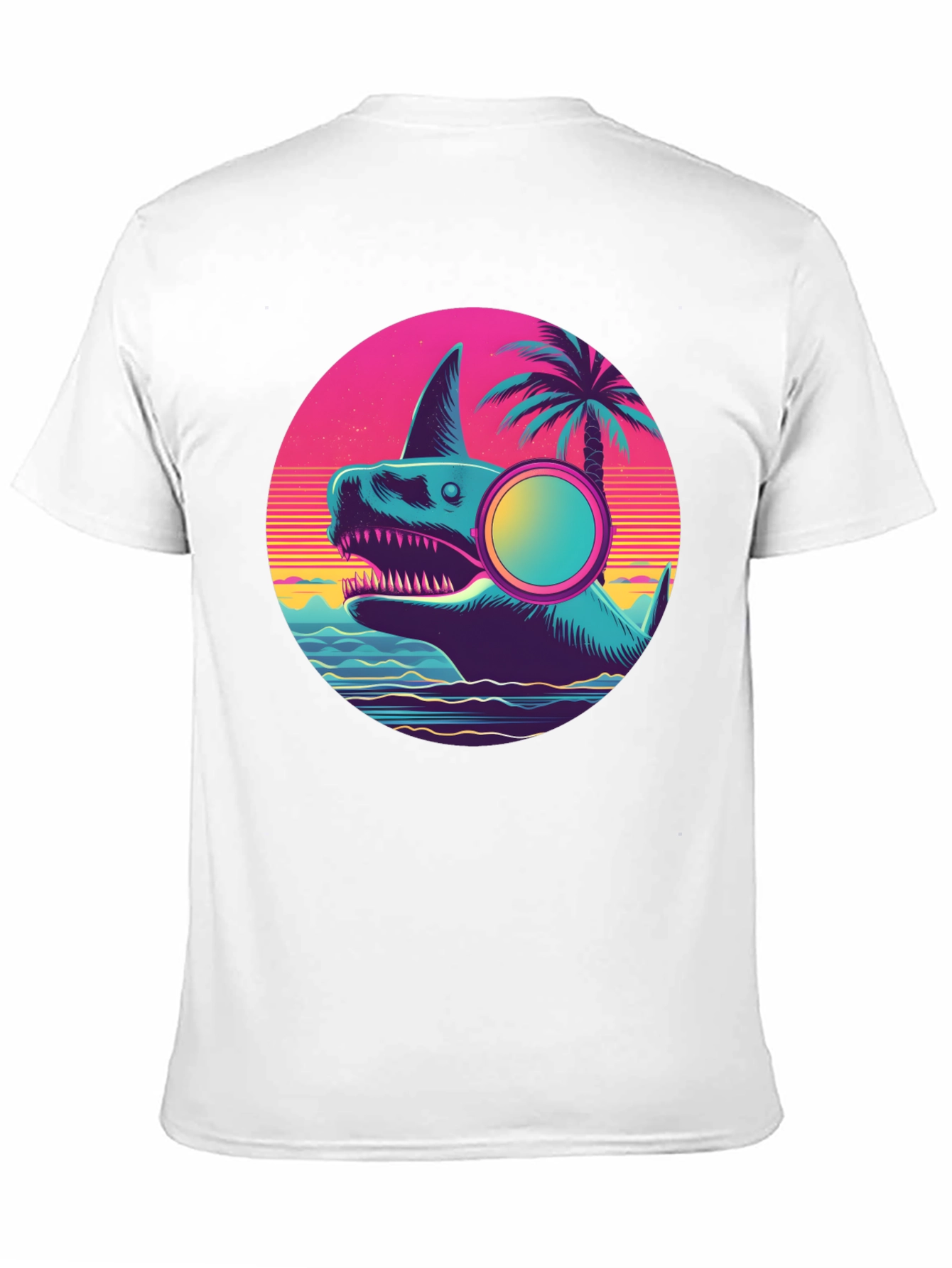 Retro Shark Graphic T-Shirt - Summer Vibes
