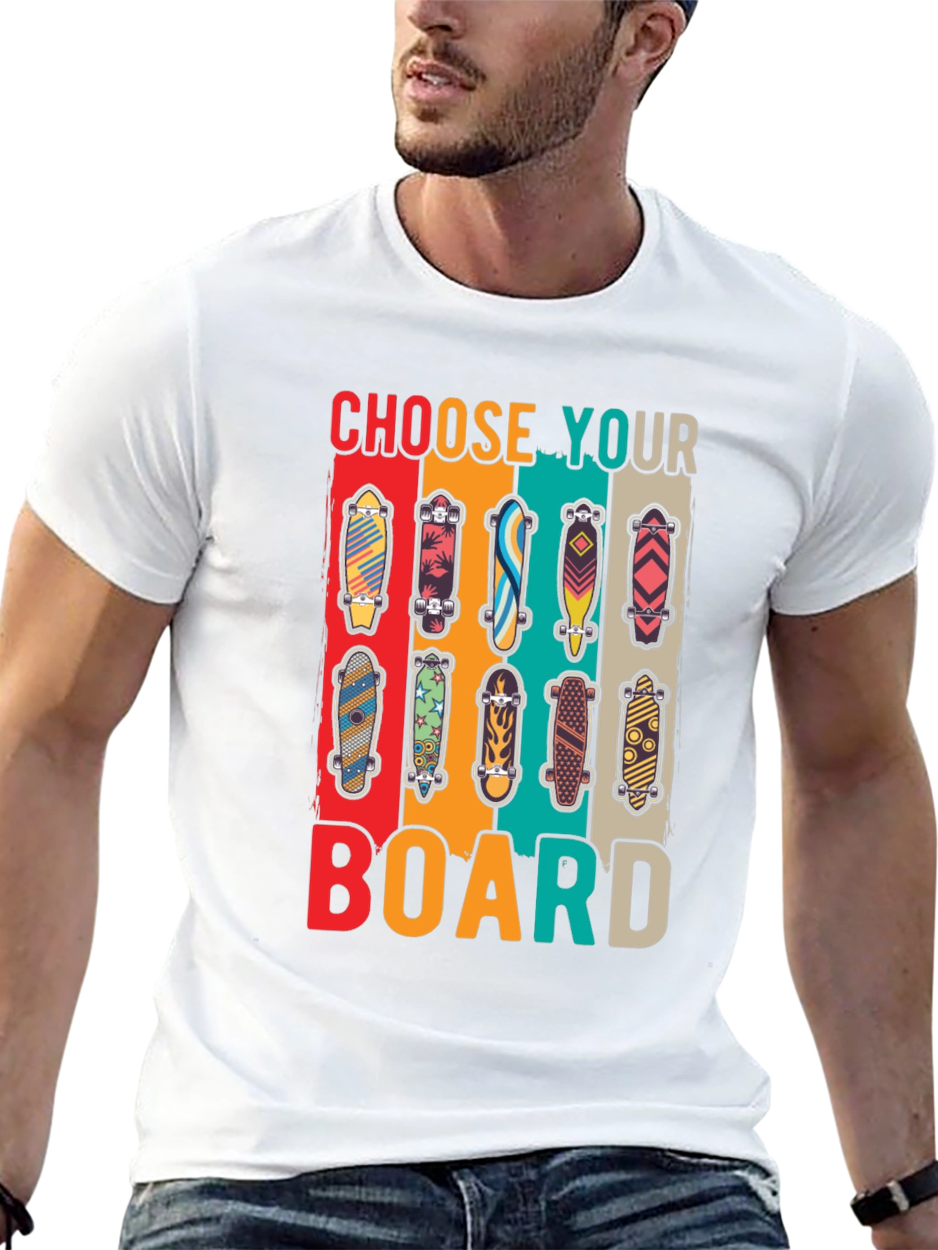 Choose Your Board T-Shirt - Skateboard Lover Tee