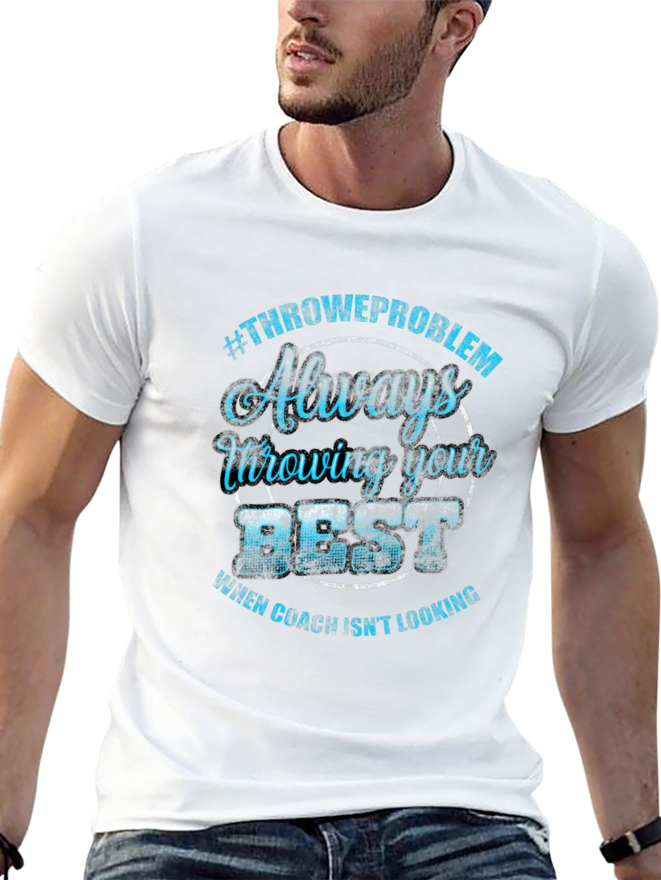 Throwing Best T-Shirt Funny Coach Tee