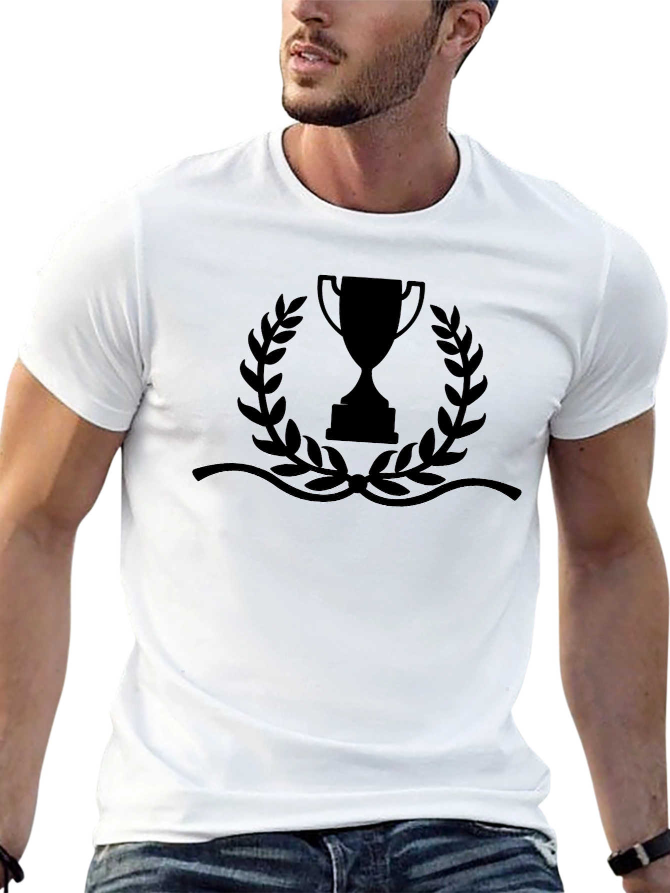 Black Trophy Graphic Tee - Winners Style