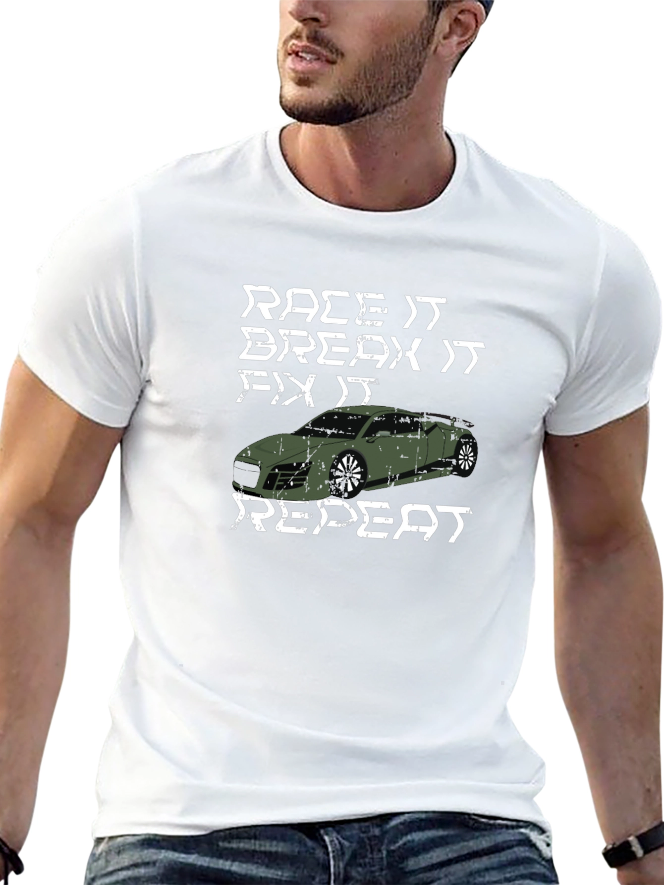 Race It Break It Fix It Repeat Graphic T-Shirt