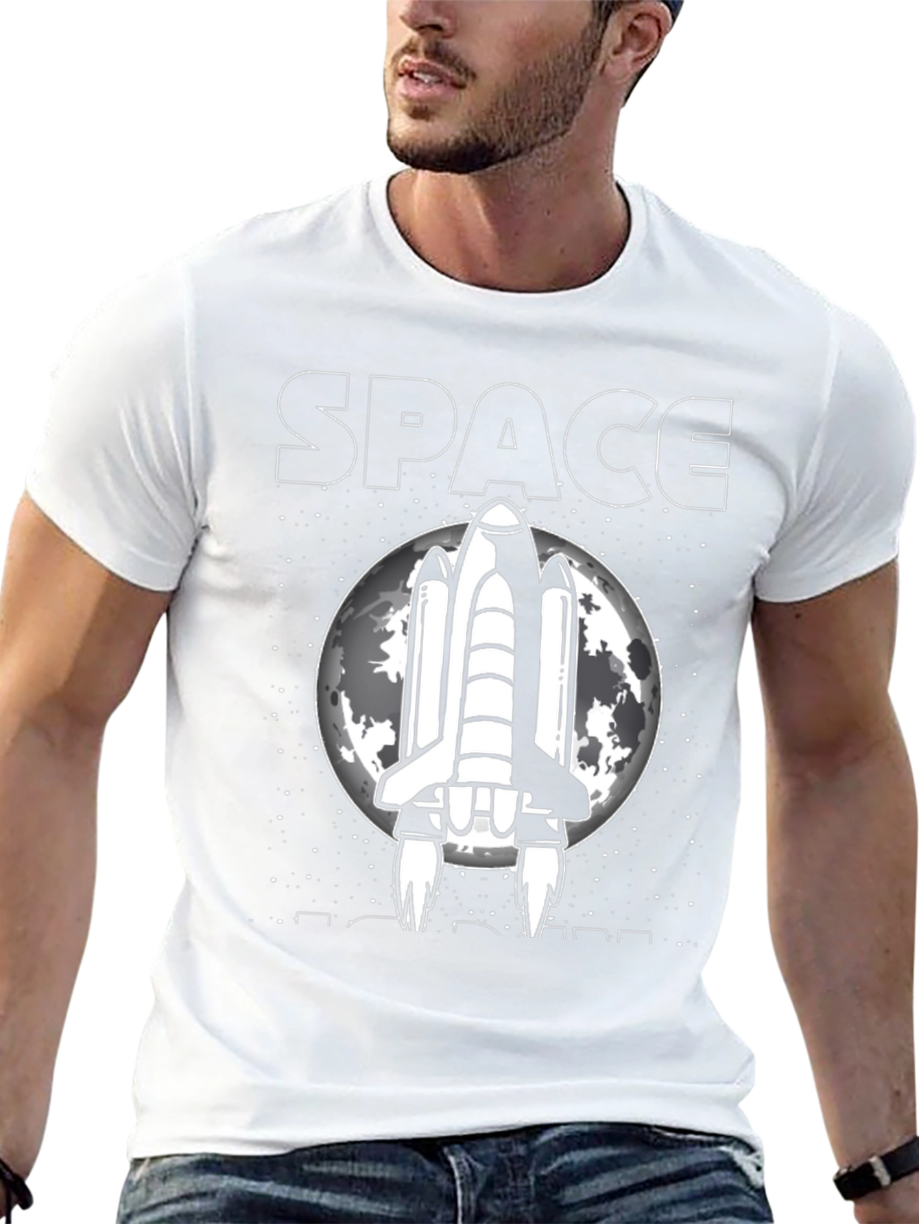 Space Rocket Graphic Tee