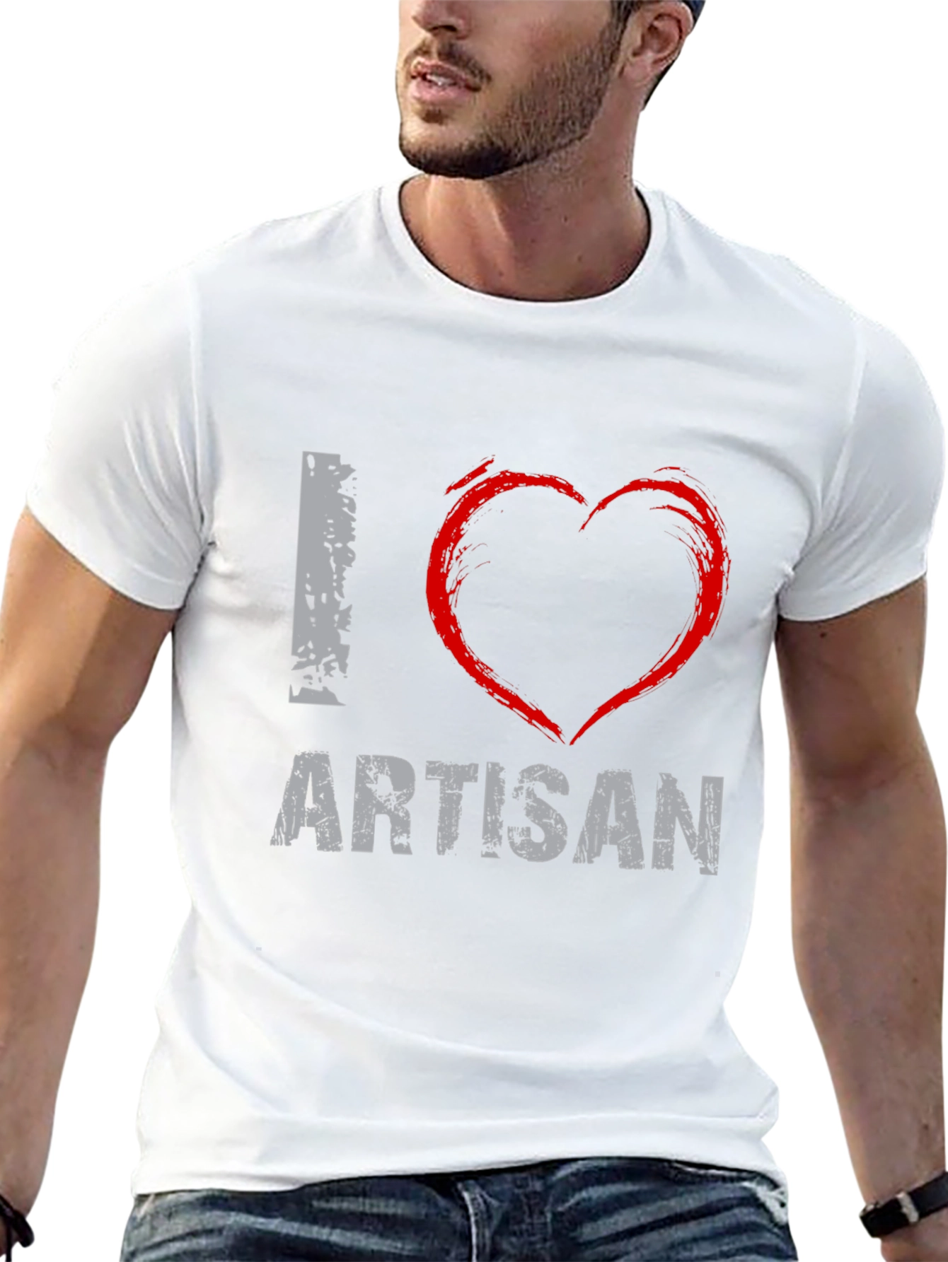 I Love Artisan Graphic T-Shirt - Casual Wear
