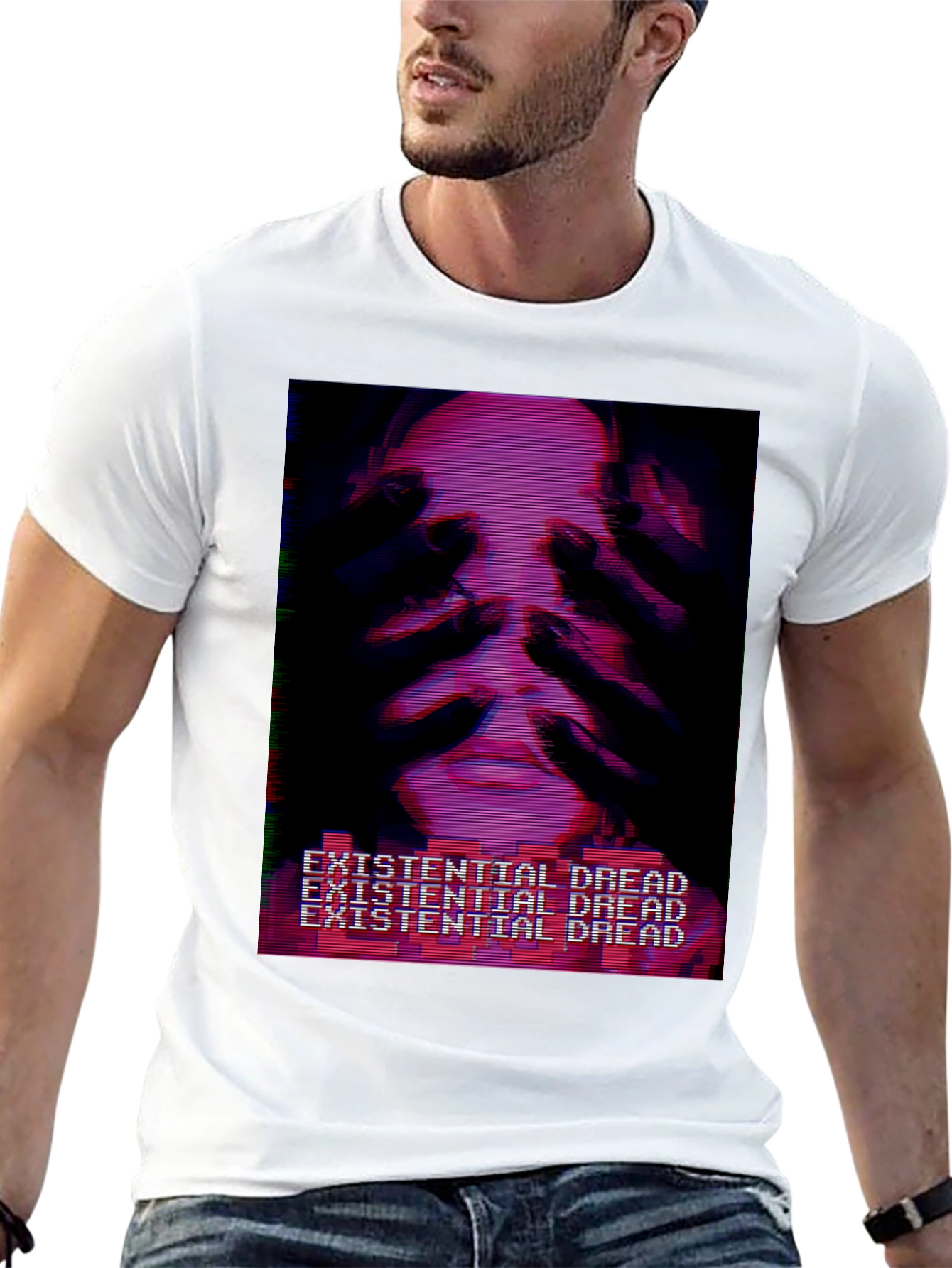 Existential Dread T-Shirt - Glitchcore Aesthetic