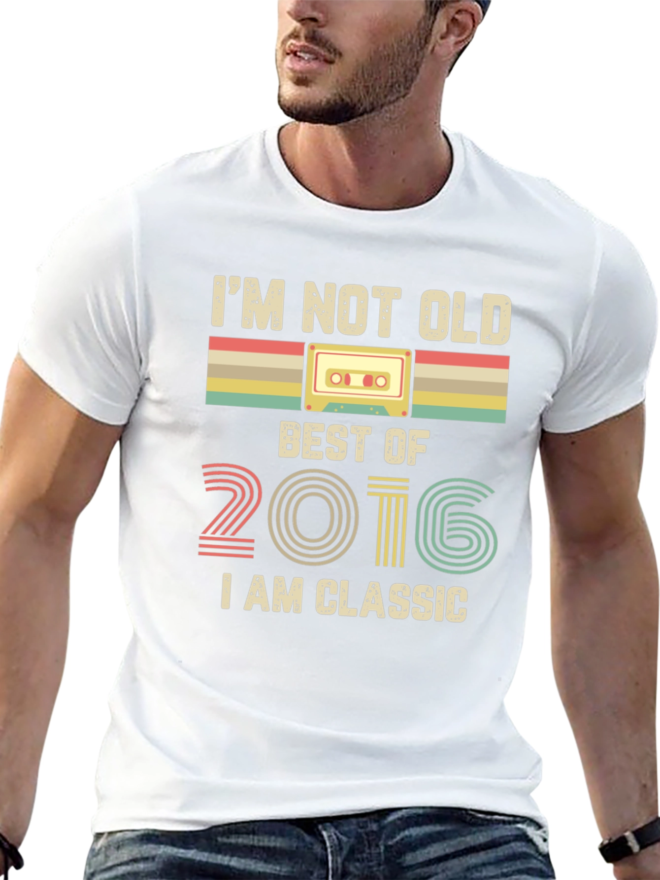 Retro 2016 Classic Cassette Tape T-Shirt