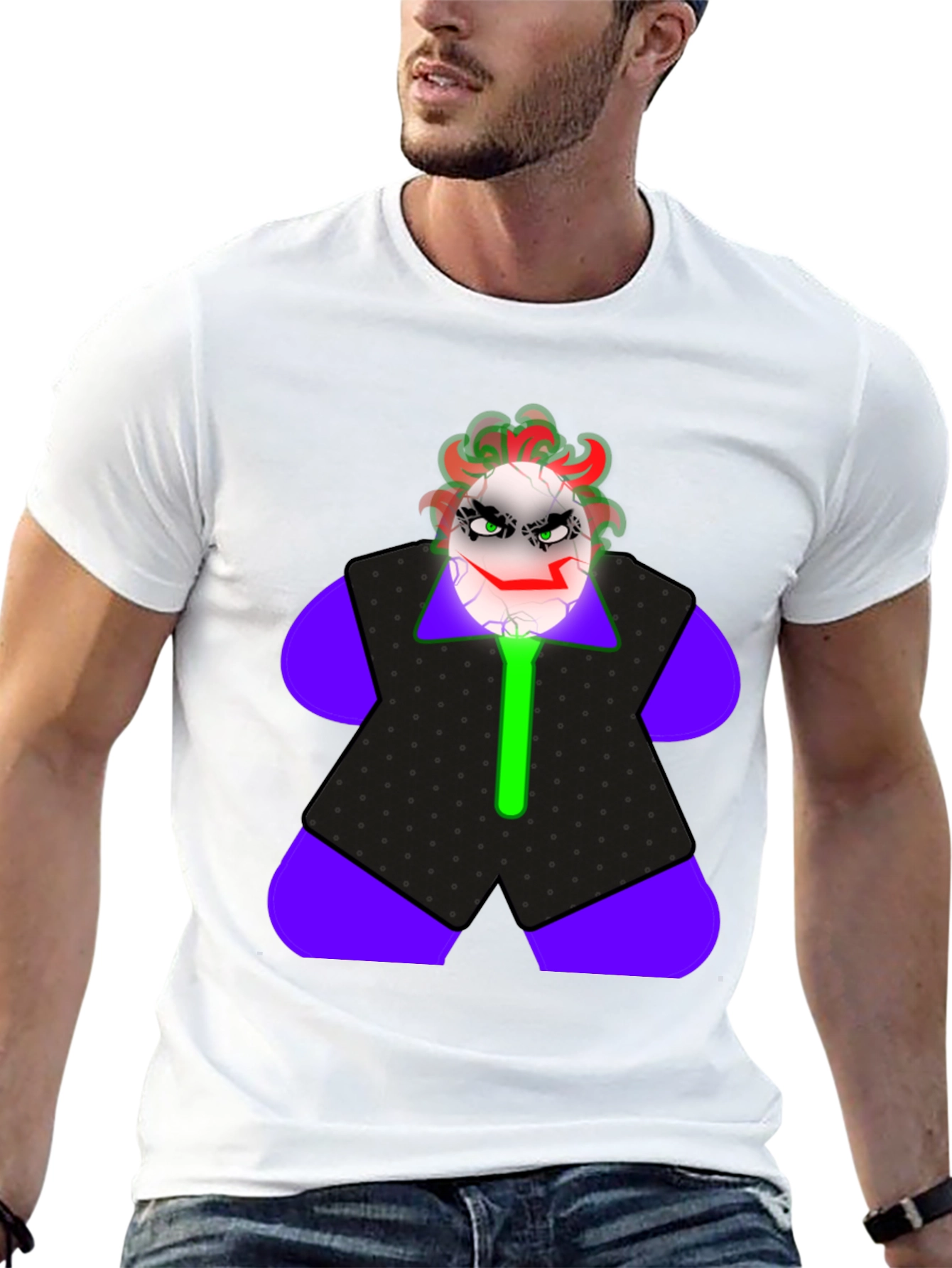 Joker Egg T-Shirt - Crazy Clown Graphic Tee
