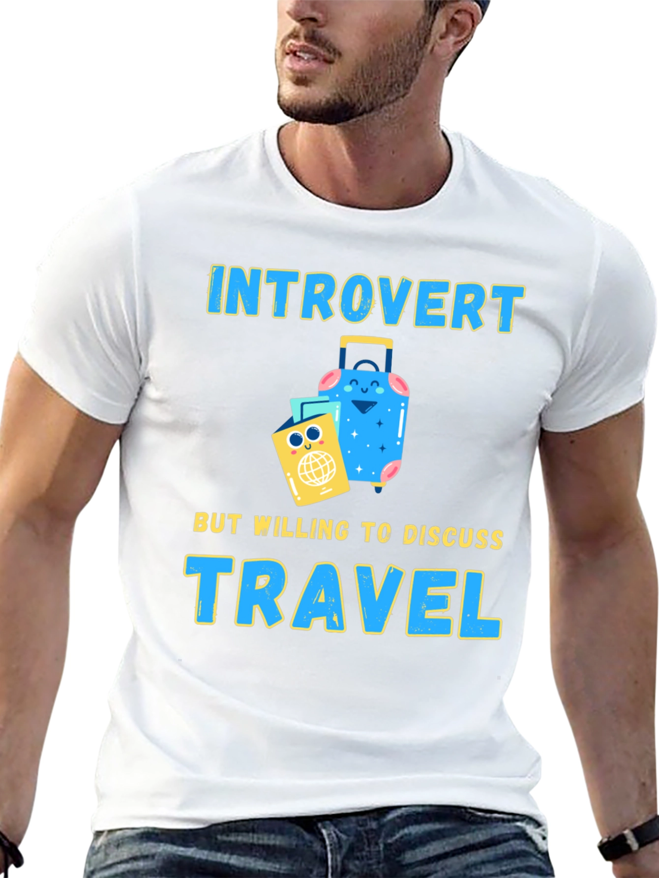 Introvert Travel T-Shirt: Discuss Travel!