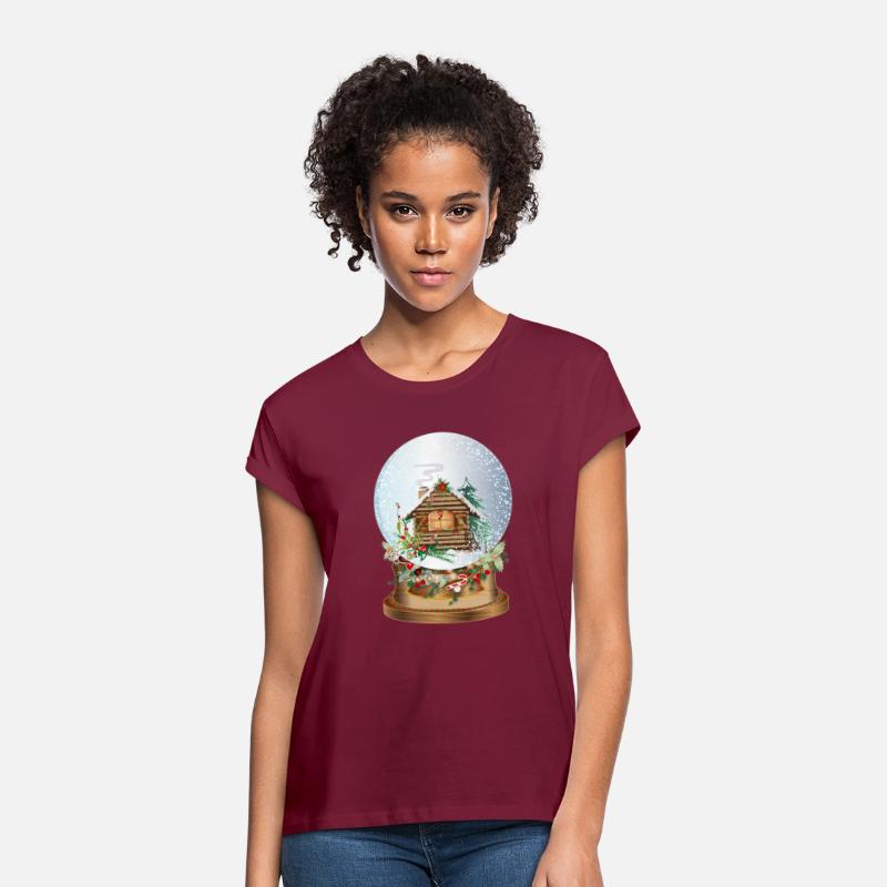 beautiful nostalgic snow globe with log cabin
